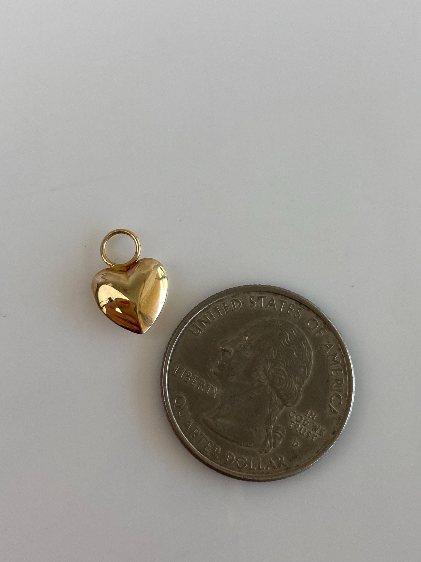Vintage 14k Yellow Gold Heart Charm