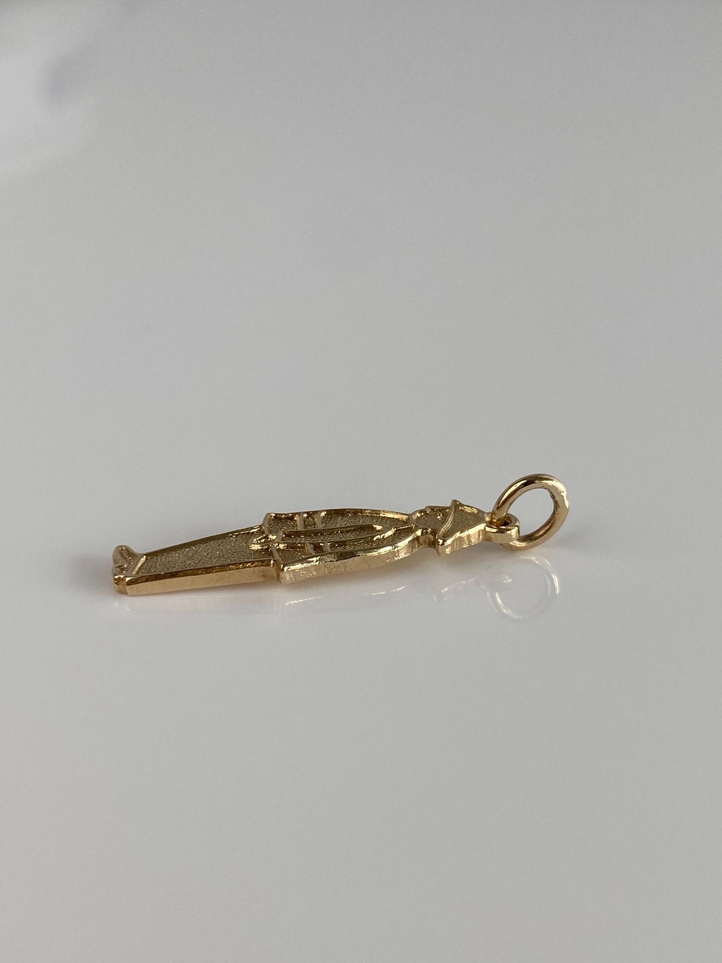 Vintage Solid 9k Yellow Gold English Policeman Charm