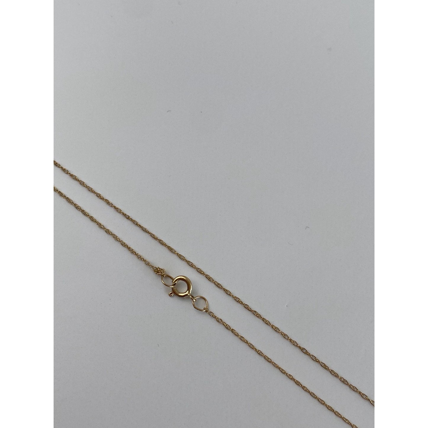 Vintage Solid 10k Yellow Gold Dainty Chain Necklace - 18.25 inches