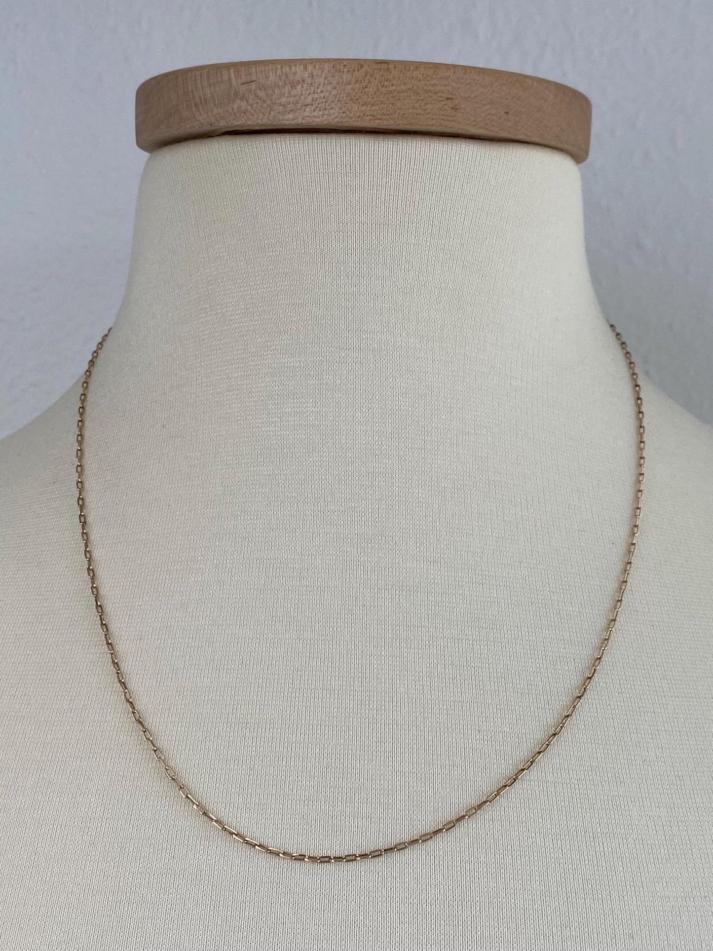 Vintage Solid 9k Rosey Gold Biker Link Chain Necklace - 20.5 inches