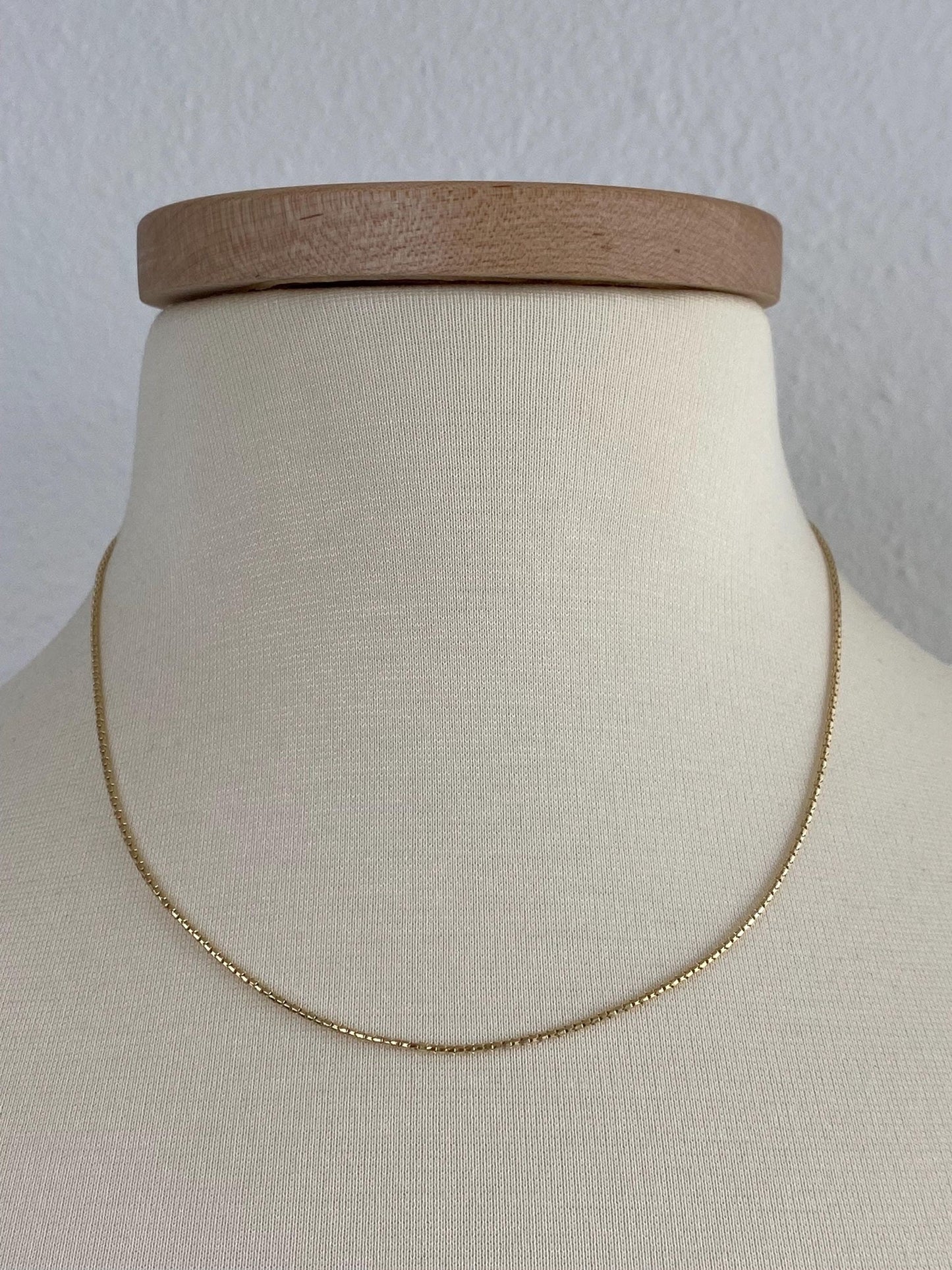 Vintage 14k Yellow Gold Fancy Rounded Link Chain Necklace -  18 inches