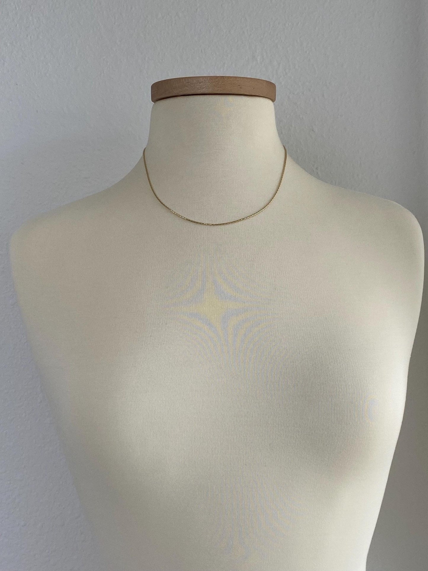 Vintage 14k Yellow Gold Fancy Rounded Link Chain Necklace -  18 inches