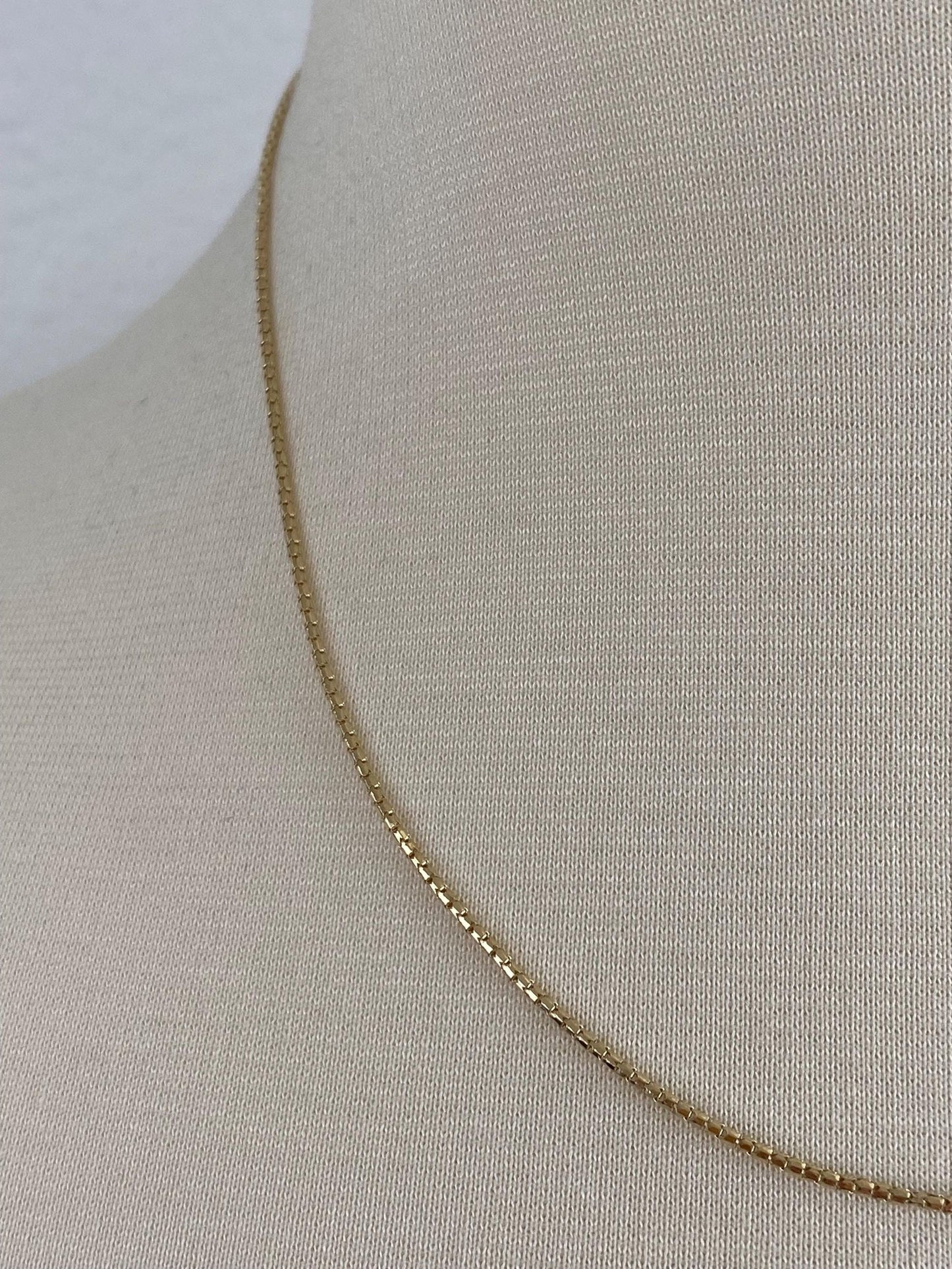 Vintage 14k Yellow Gold Fancy Rounded Link Chain Necklace -  18 inches
