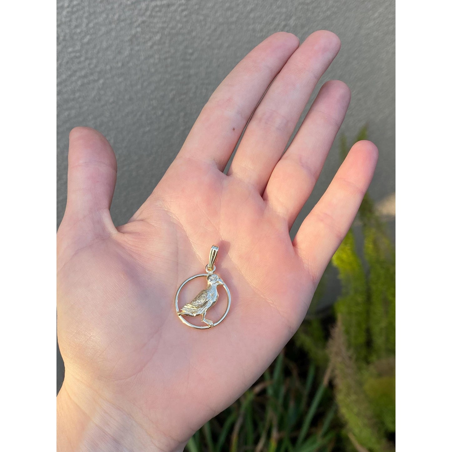 Vintage Solid 14k Yellow Gold Bird Charm