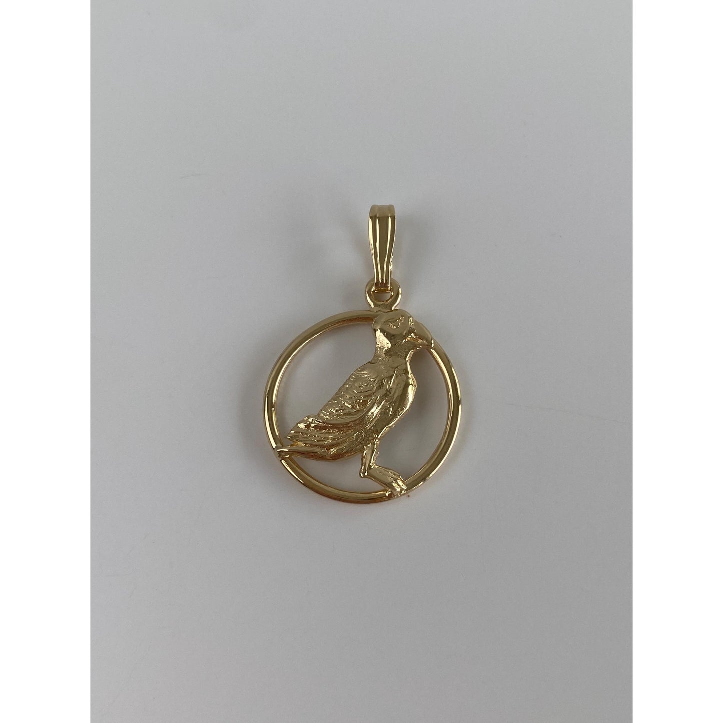 Vintage Solid 14k Yellow Gold Bird Charm