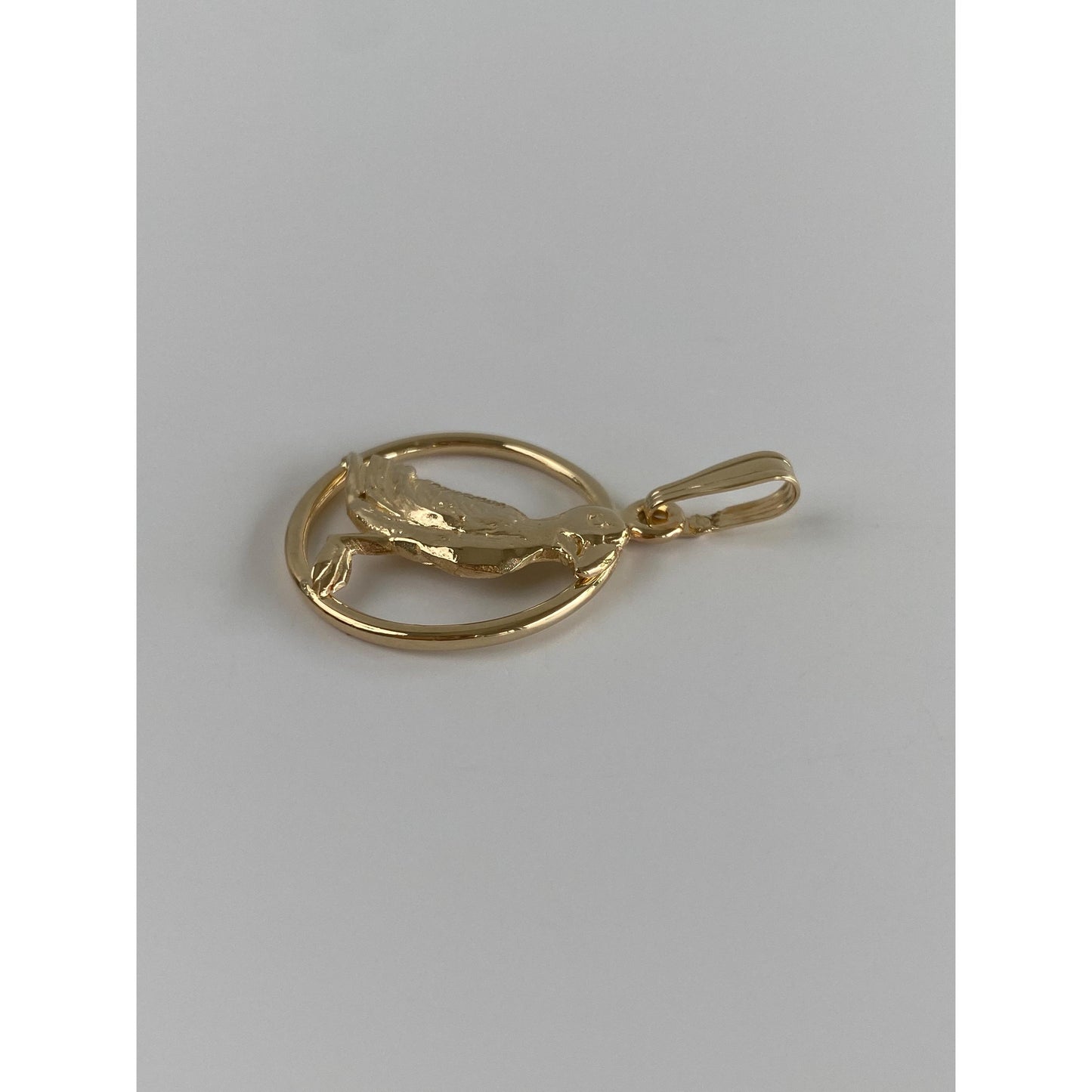 Vintage Solid 14k Yellow Gold Bird Charm