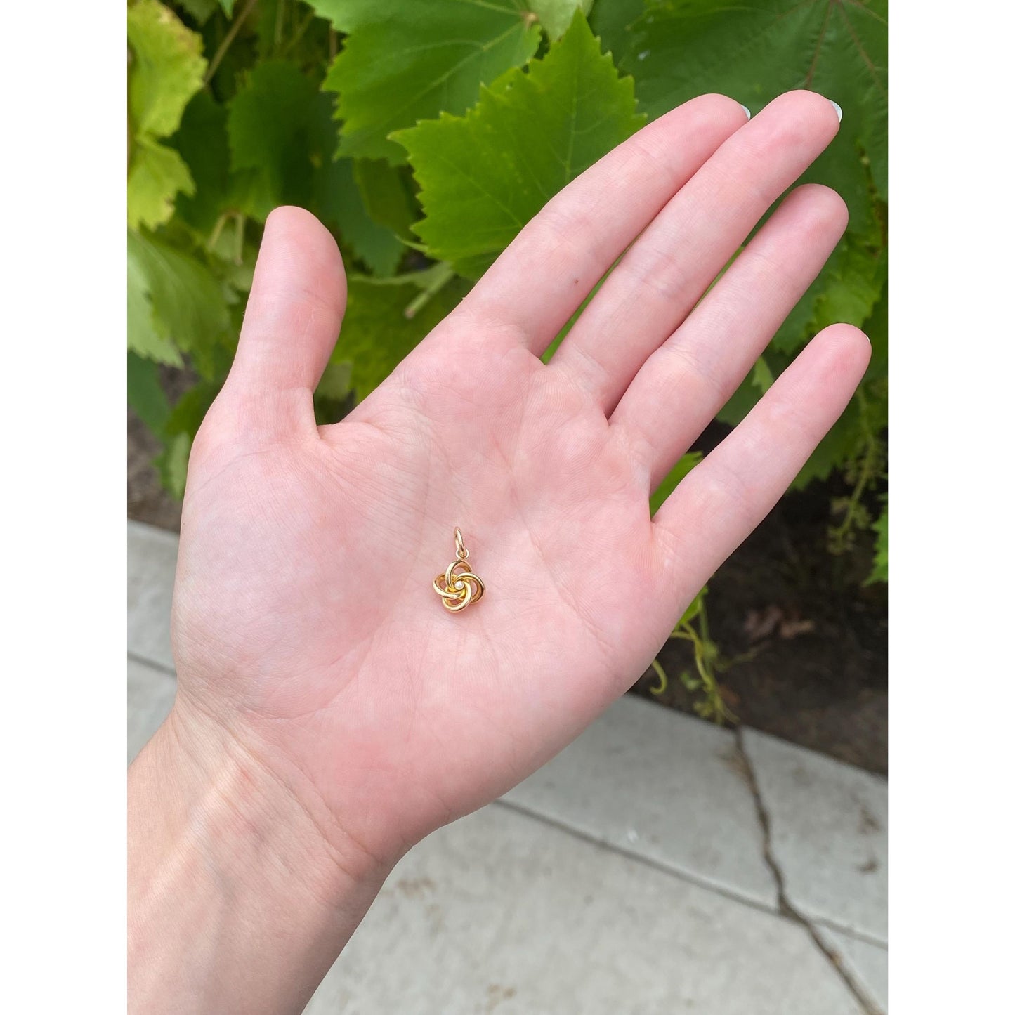 Vintage 14k Yellow Gold Seed Pearl Knot Stick Pin Conversion Charm