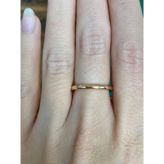Vintage Solid 18k Yellow Gold Ring Band - Size 5.75