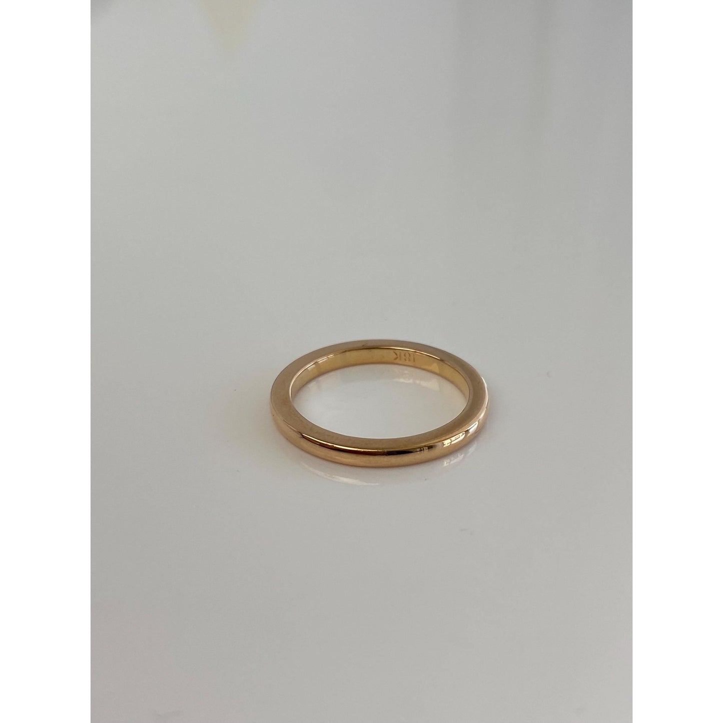 Vintage Solid 18k Yellow Gold Ring Band - Size 5.75
