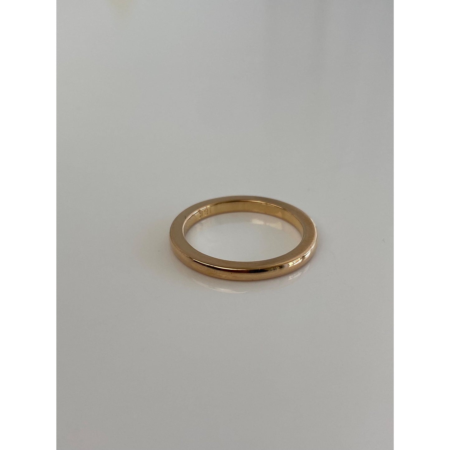 Vintage Solid 18k Yellow Gold Ring Band - Size 5.75