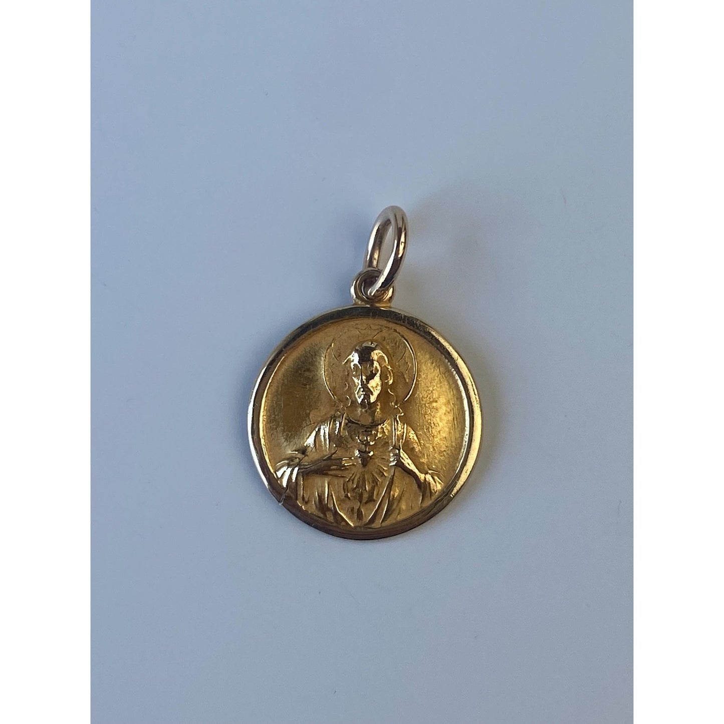 Vintage Solid 10k Yellow Gold Religious Jesus Charm