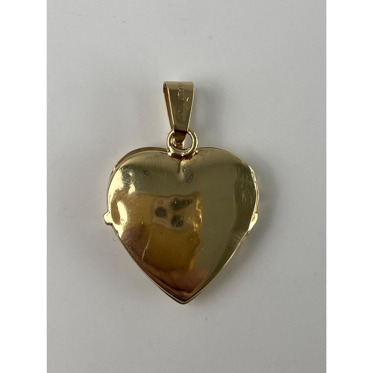Vintage Solid 10k Yellow Gold Engraved Heart Locket Charm