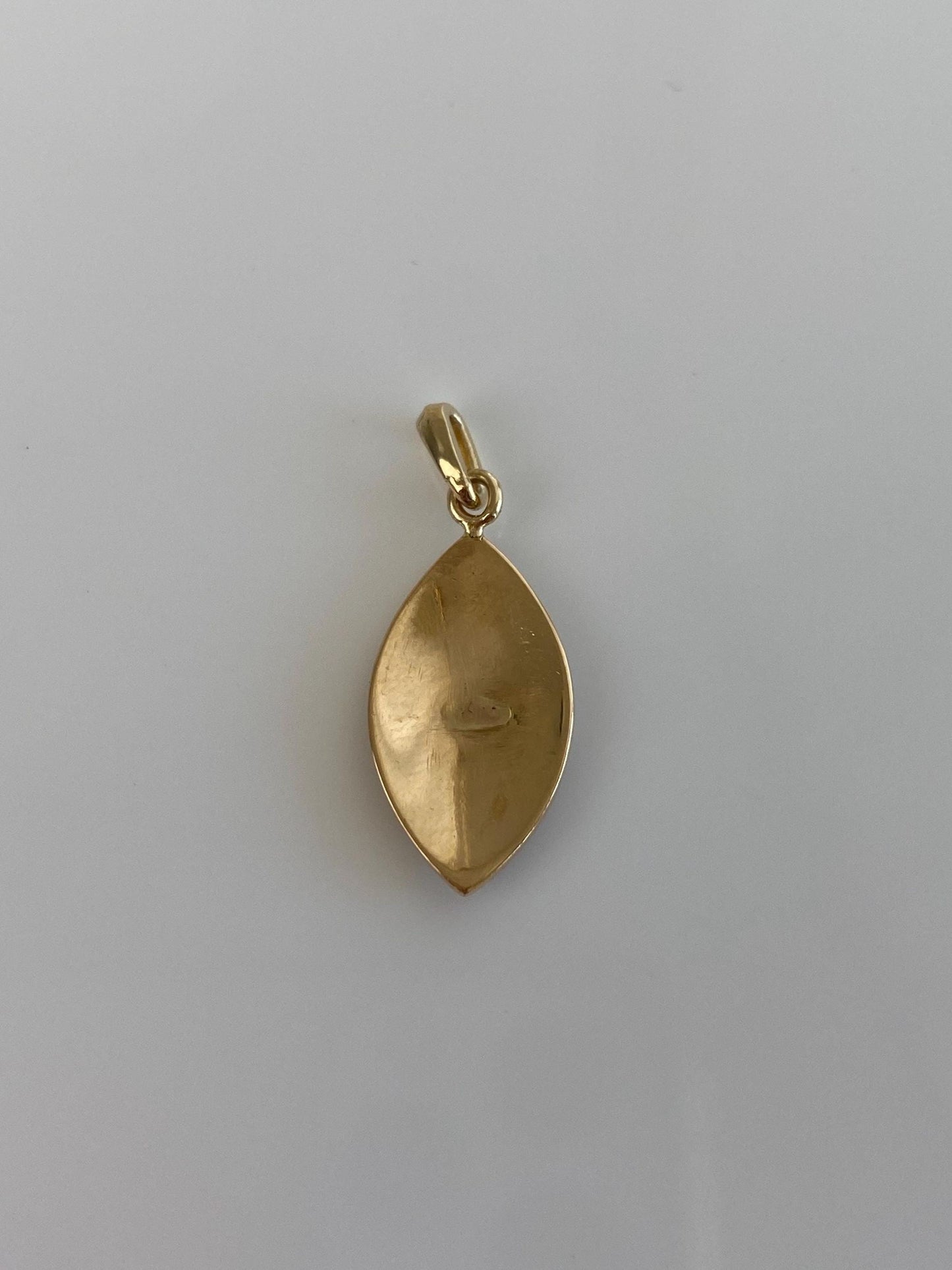Vintage Solid 14k Yellow Gold Red Enamel Charm