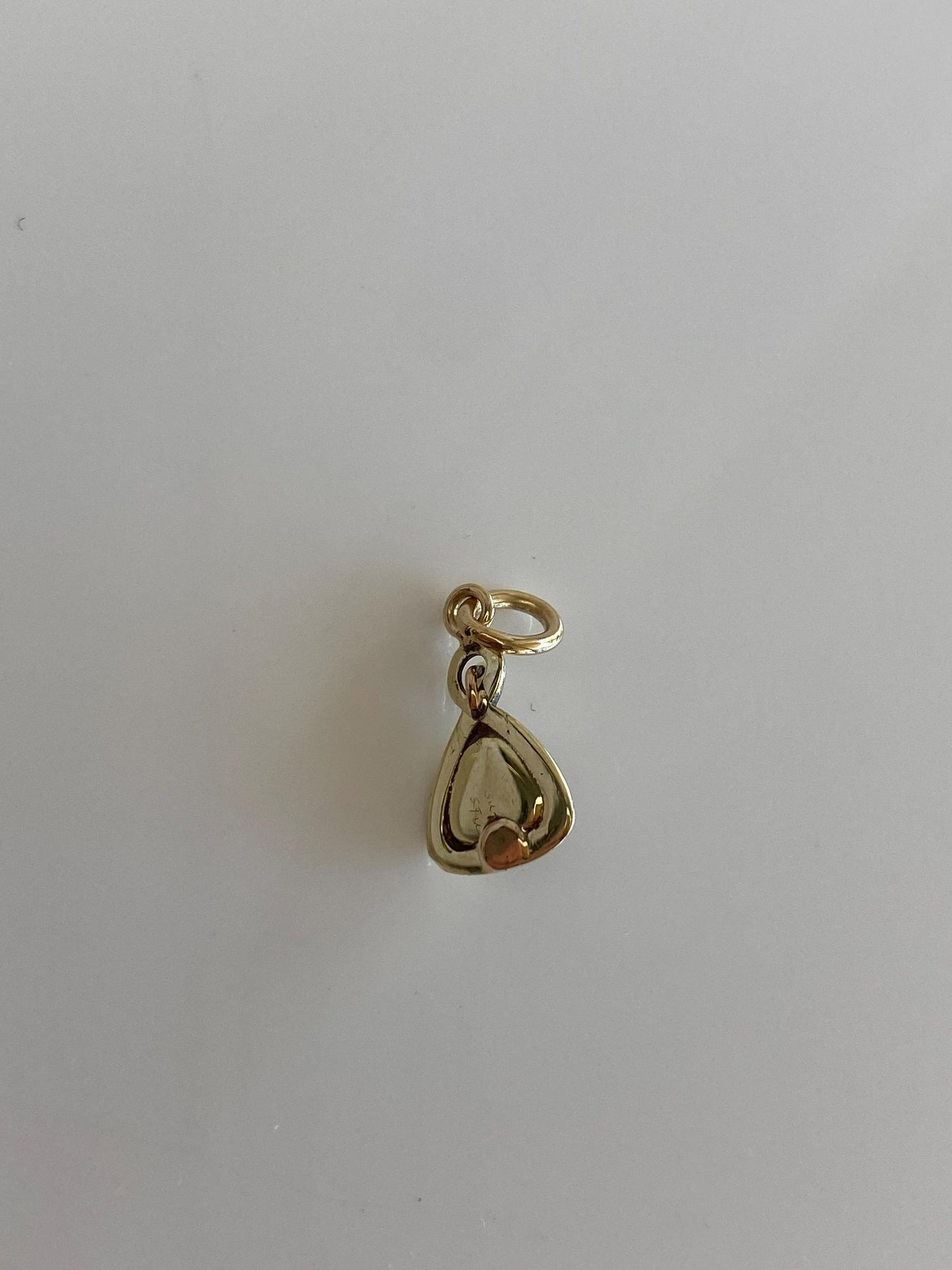 Vintage Solid 14k Yellow Gold Citrine Seed Pearl Stick Pin Conversion Charm