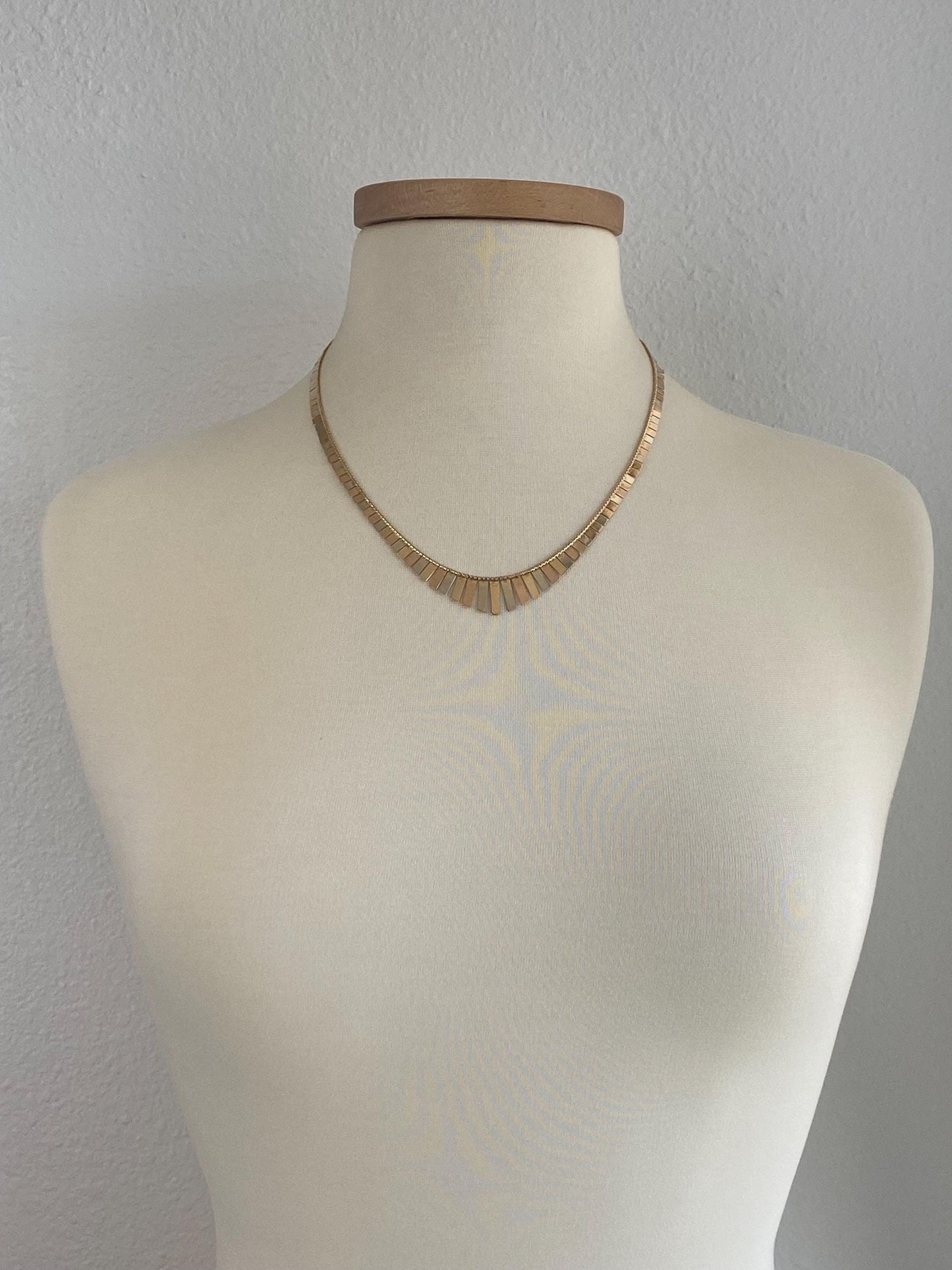 Vintage Solid 14k Tri Tone Gold Cleopatra Diamond Cut Rope Chain Necklace - 20.25 inches