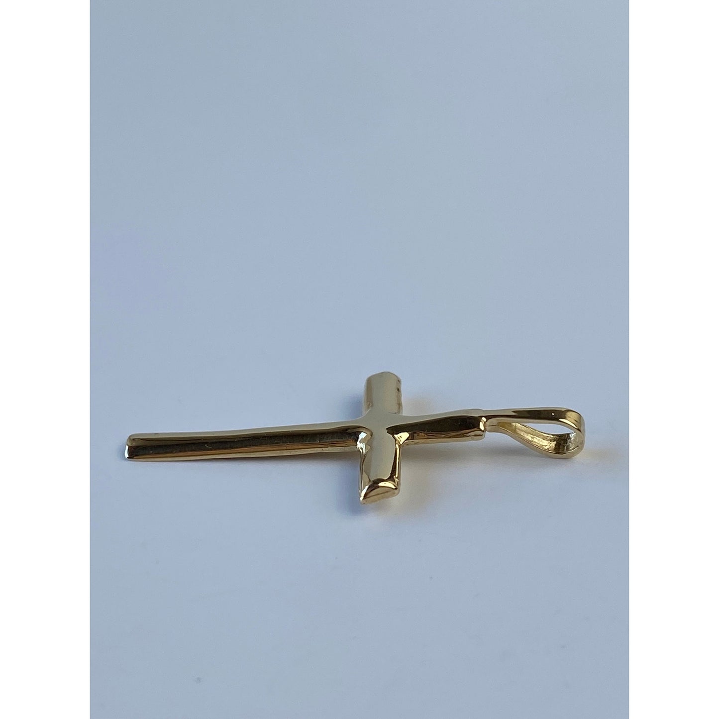 Vintage Solid 14k Yellow Gold Cross Charm