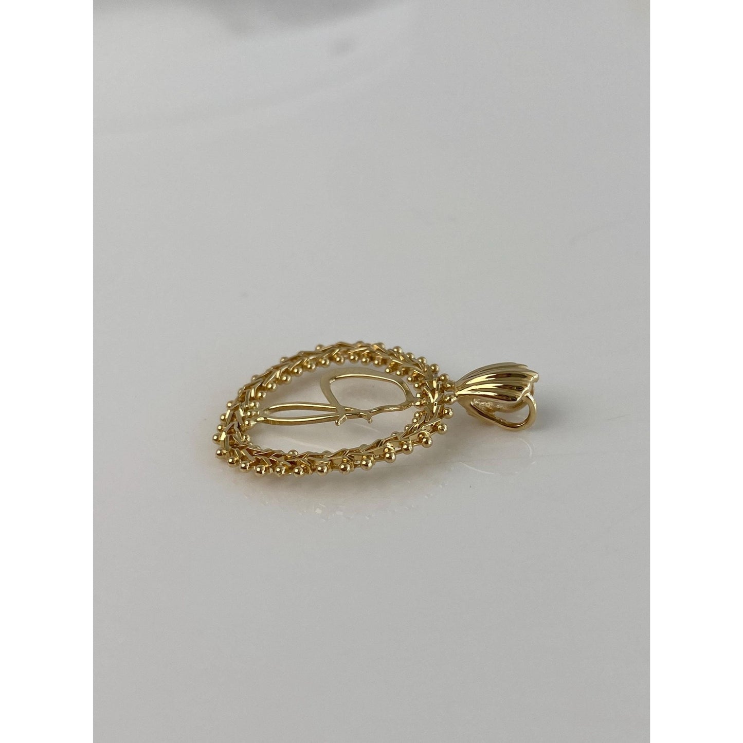 Solid 14k Yellow Gold Initial 'J' Charm