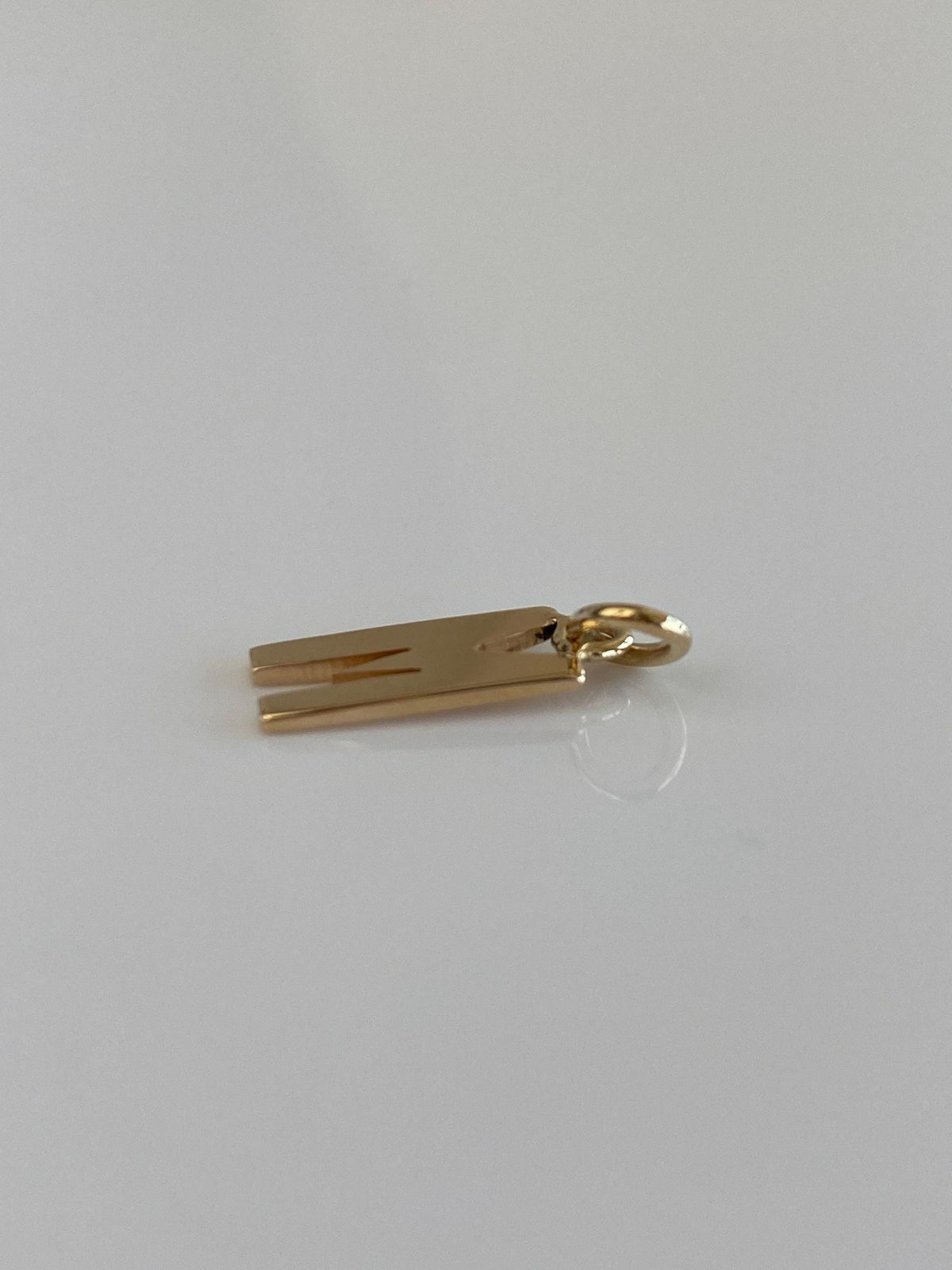 Vintage Solid 14k Yellow Gold Initial 'M' Charm