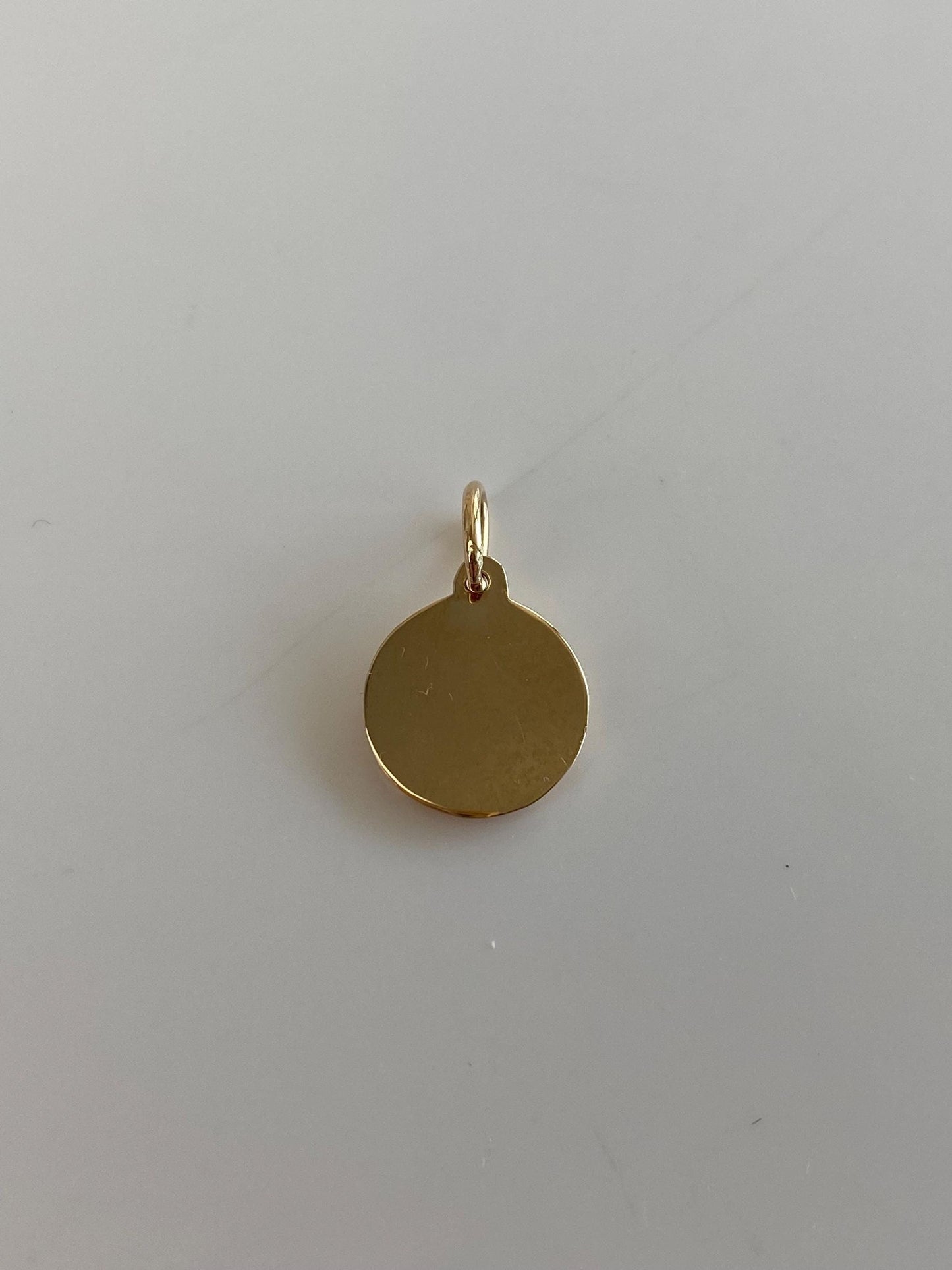 Vintage Solid 14k Yellow Gold Angel Cherub Charm