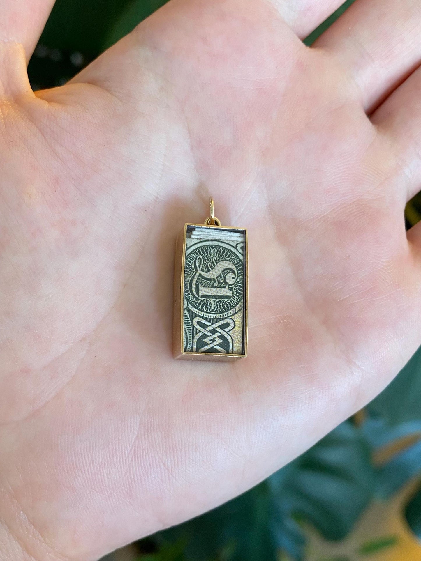 Vintage Solid 9k Yellow Gold Break in Case of Emergency Money Charm