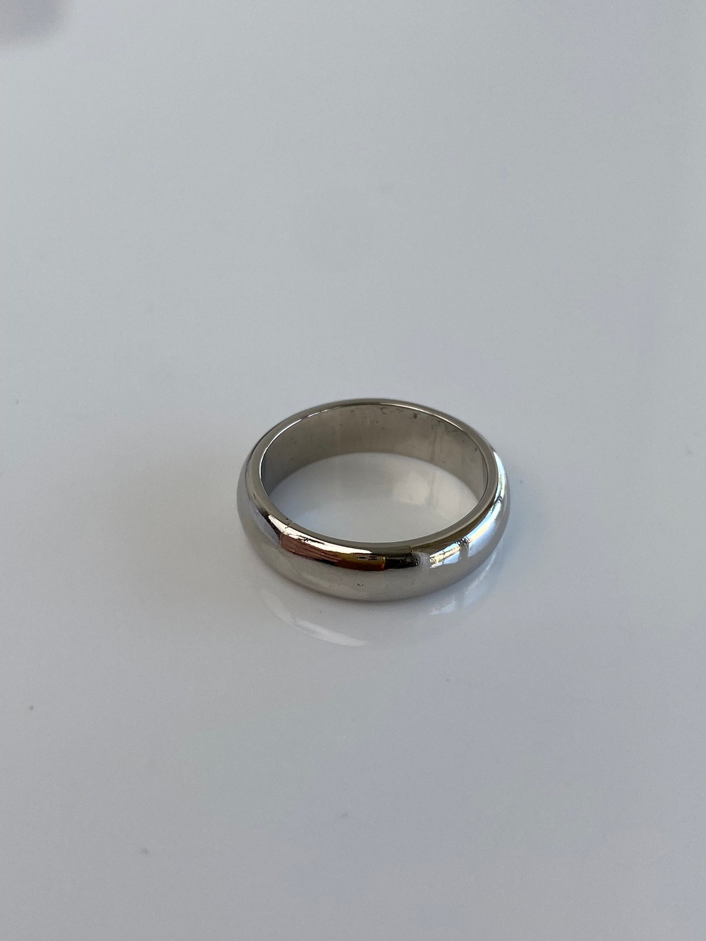 Vintage Solid Palladium Ring Band - Size 4.25