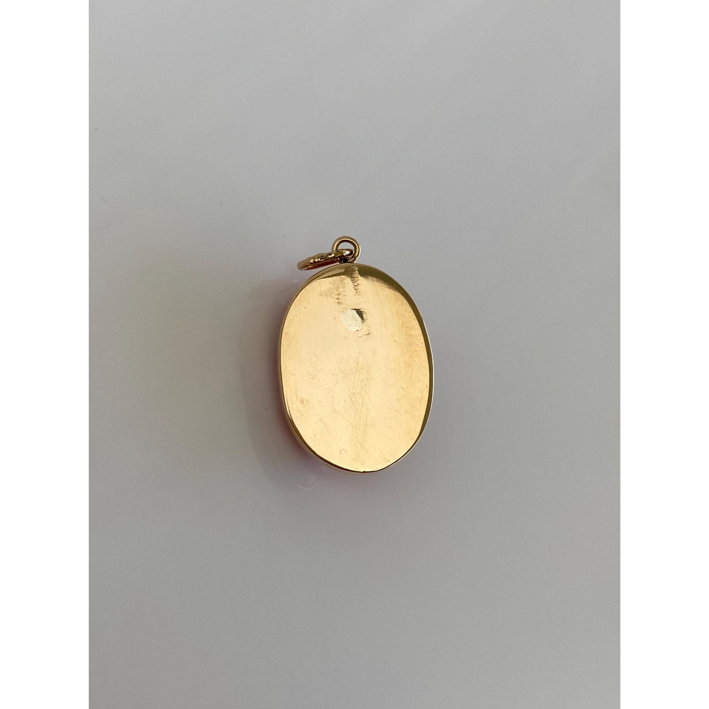 Vintage Solid 14k Yellow Gold Cameo Charm