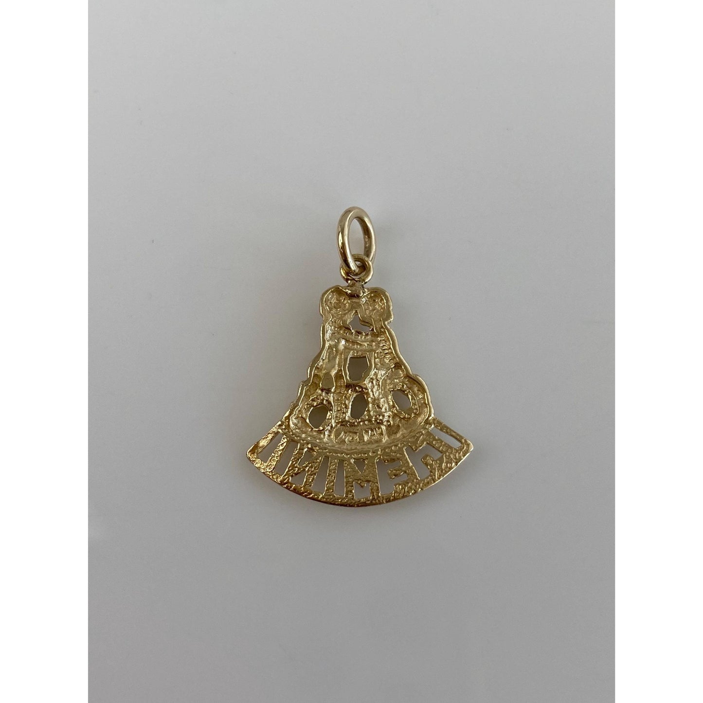 Vintage Solid 14k Yellow Gold Gemini Charm