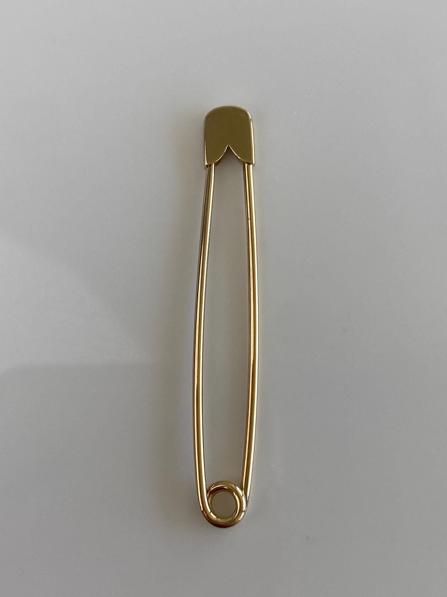 Vintage Solid 14k Yellow Gold Safety Pin