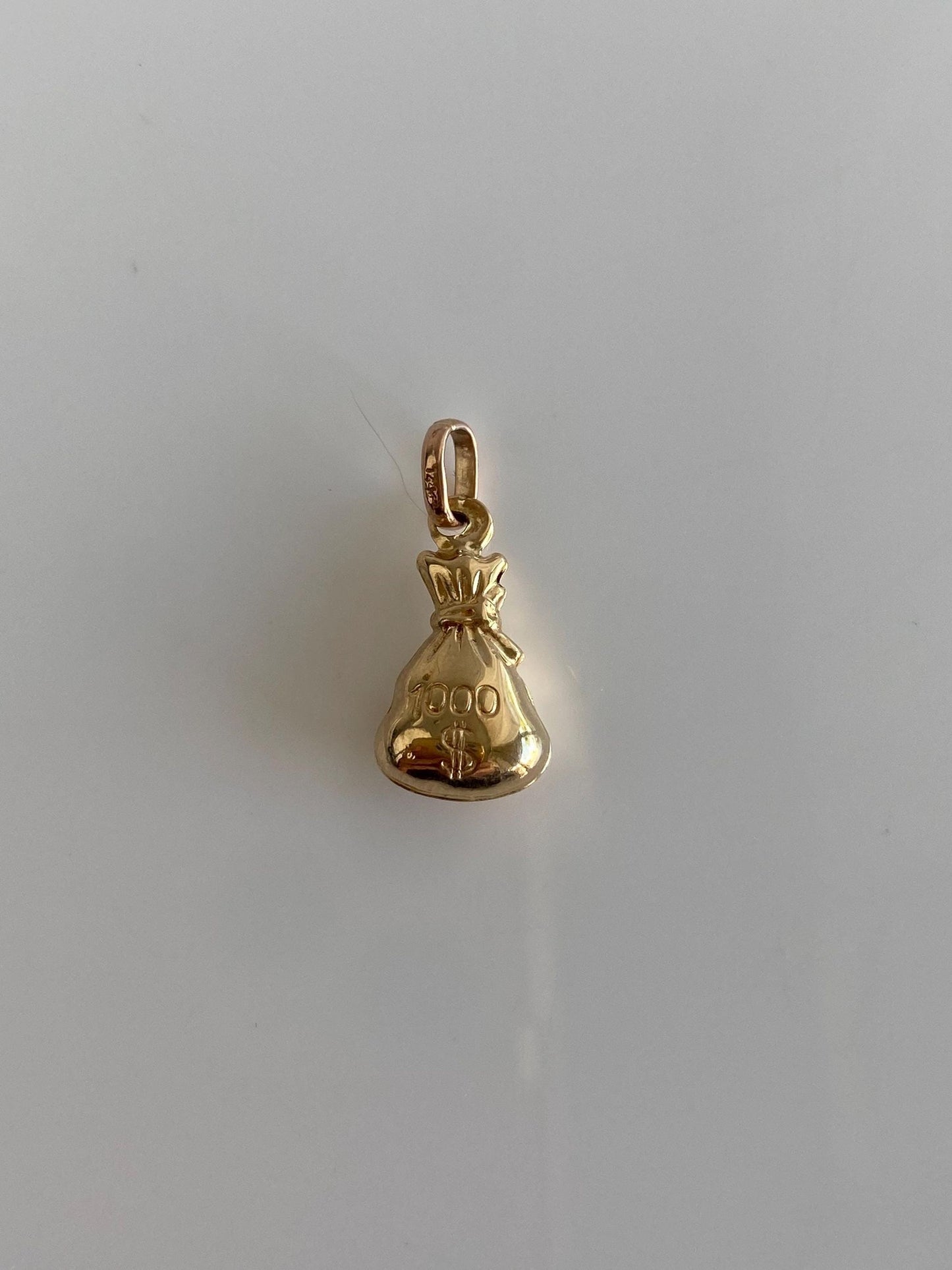 Vintage 14k Yellow Gold Money Bag Charm