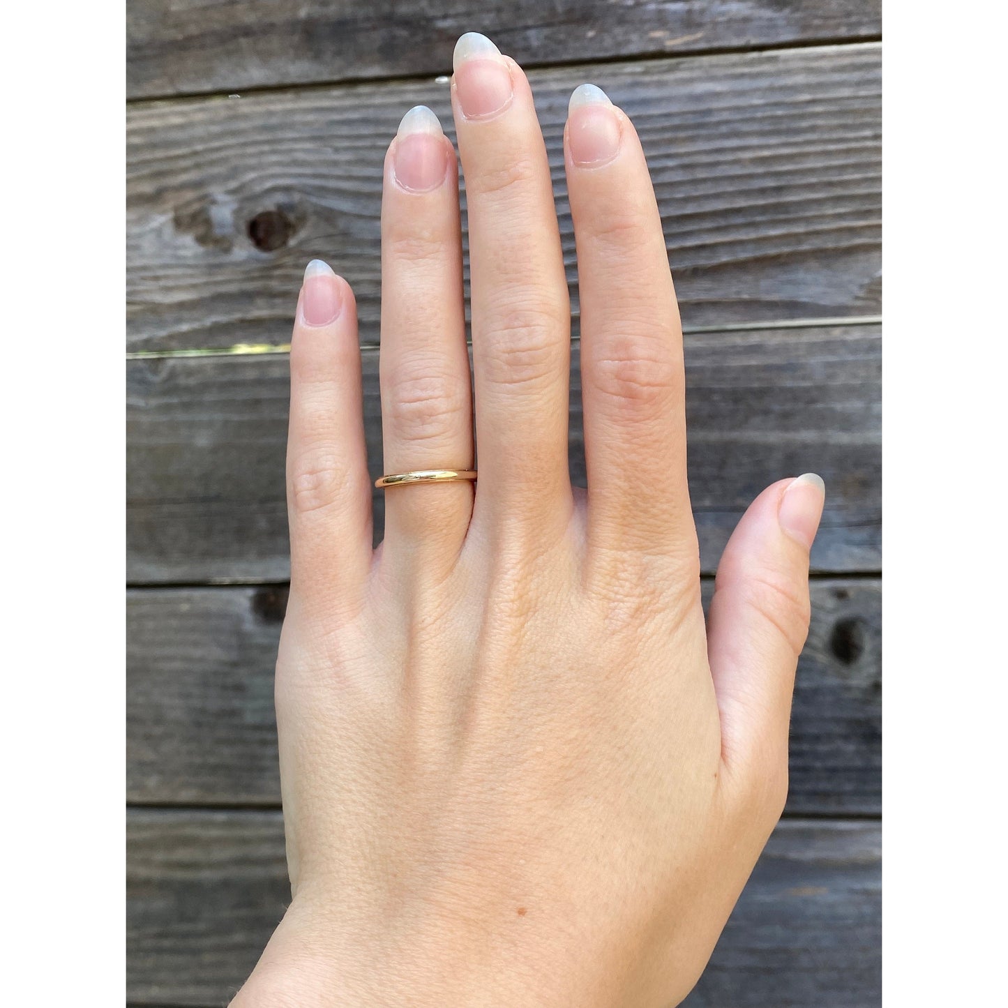 Vintage Solid 14k Yellow Gold Milgrain Ring Band - Size 5.75