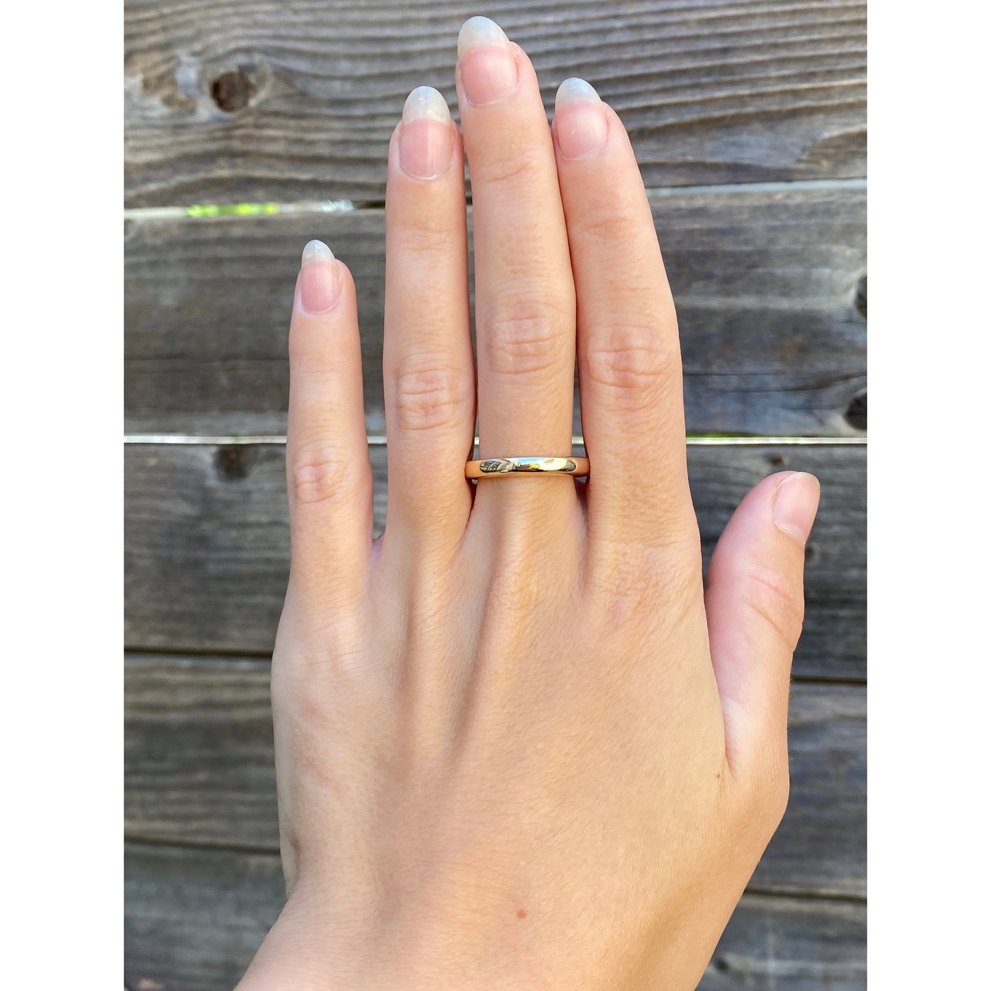 Vintage Solid 14k Yellow Gold Ring Band - Size 9.5