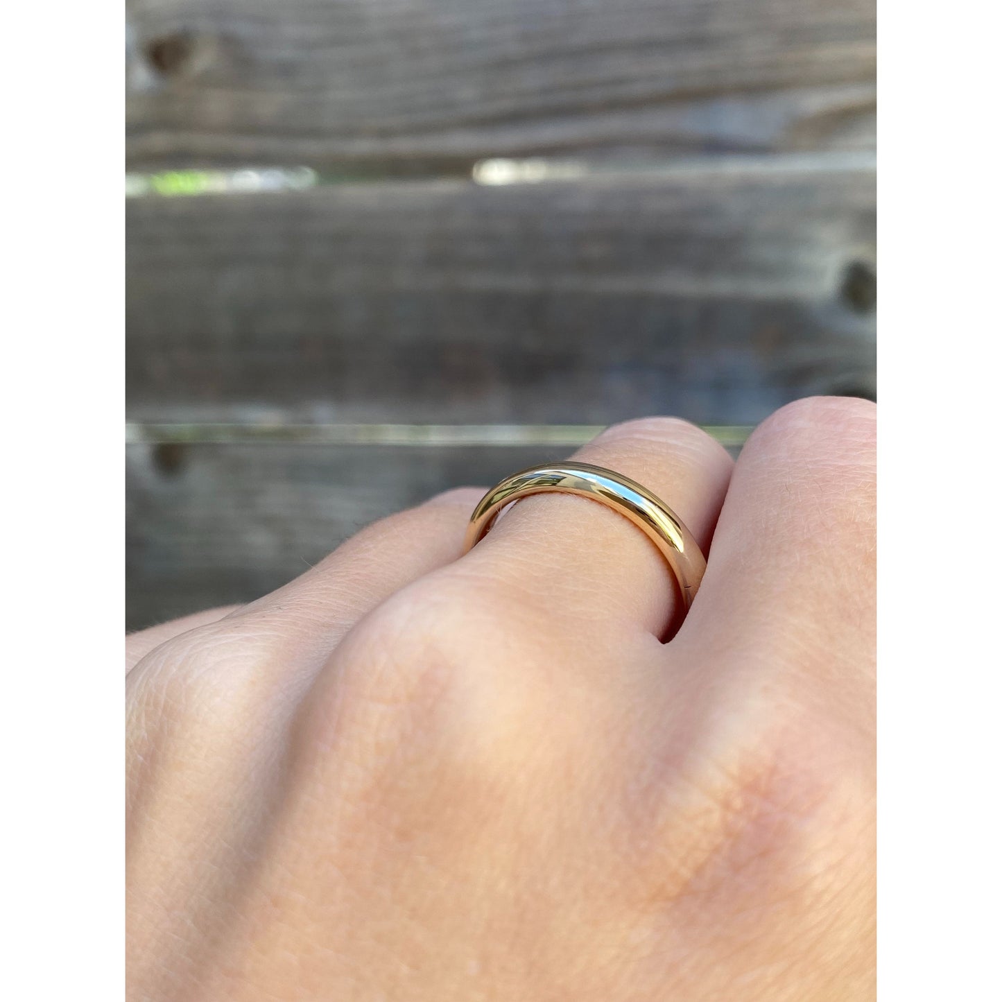 Vintage Solid 14k Yellow Gold Ring Band - Size 9.5