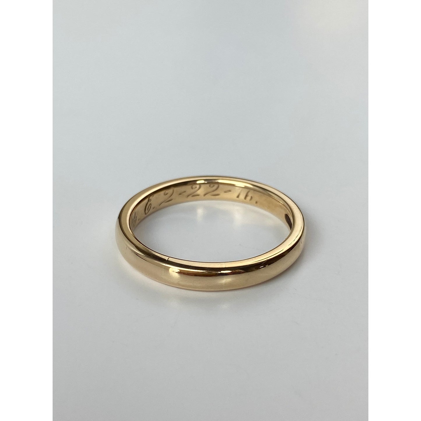 Vintage Solid 14k Yellow Gold Ring Band - Size 9.5