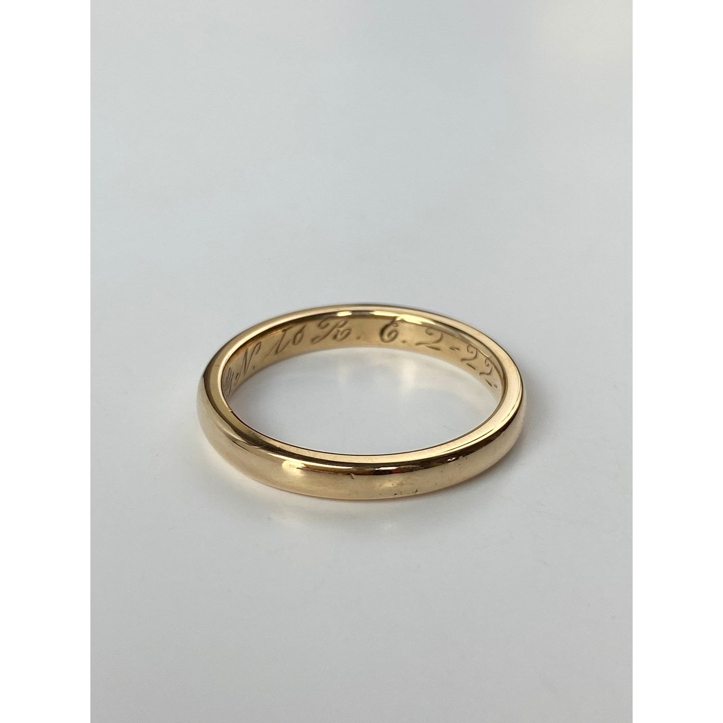 Vintage Solid 14k Yellow Gold Ring Band - Size 9.5