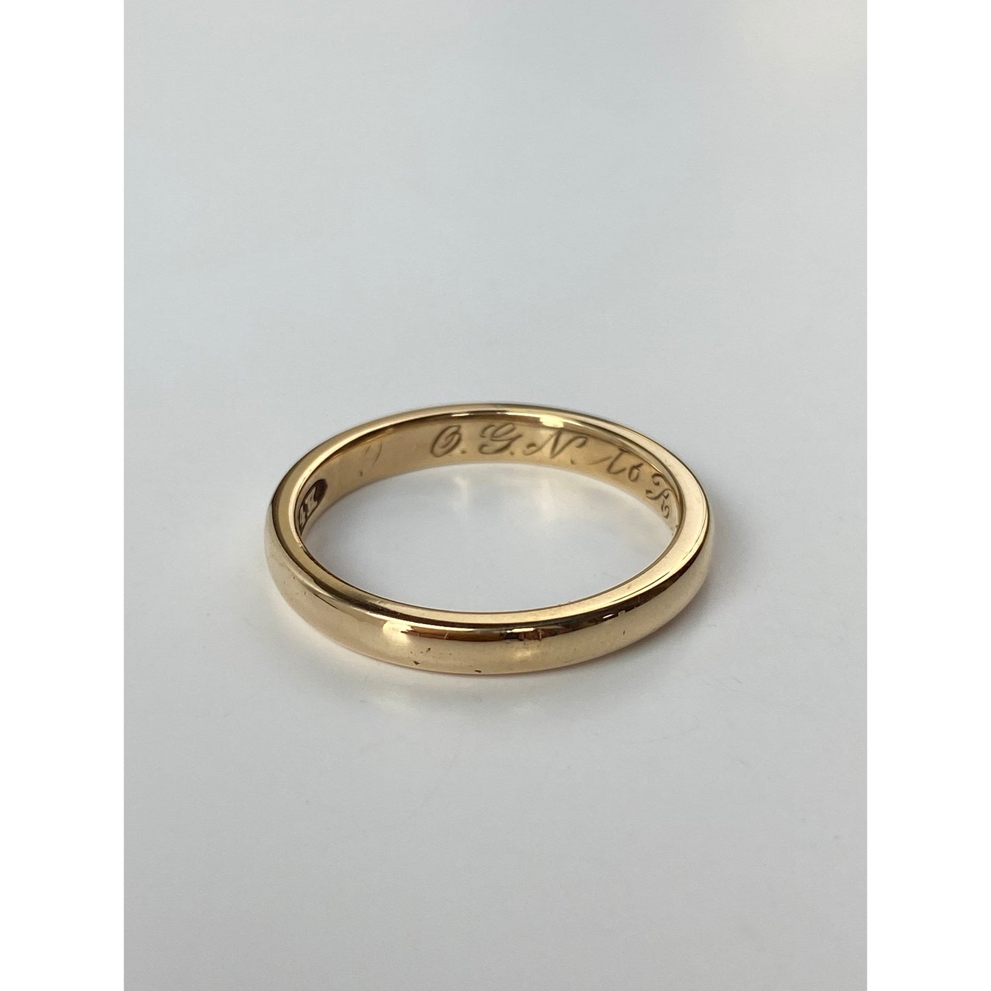 Vintage Solid 14k Yellow Gold Ring Band - Size 9.5
