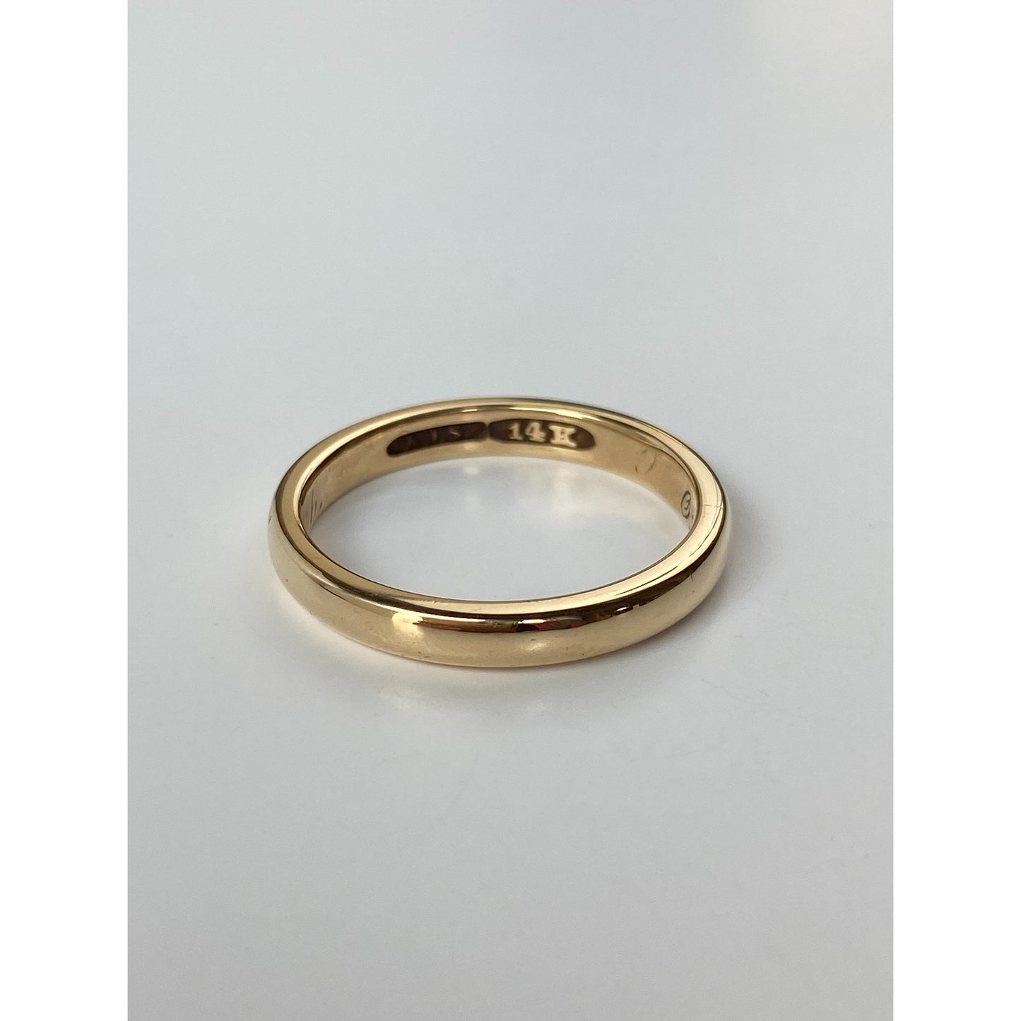 Vintage Solid 14k Yellow Gold Ring Band - Size 9.5
