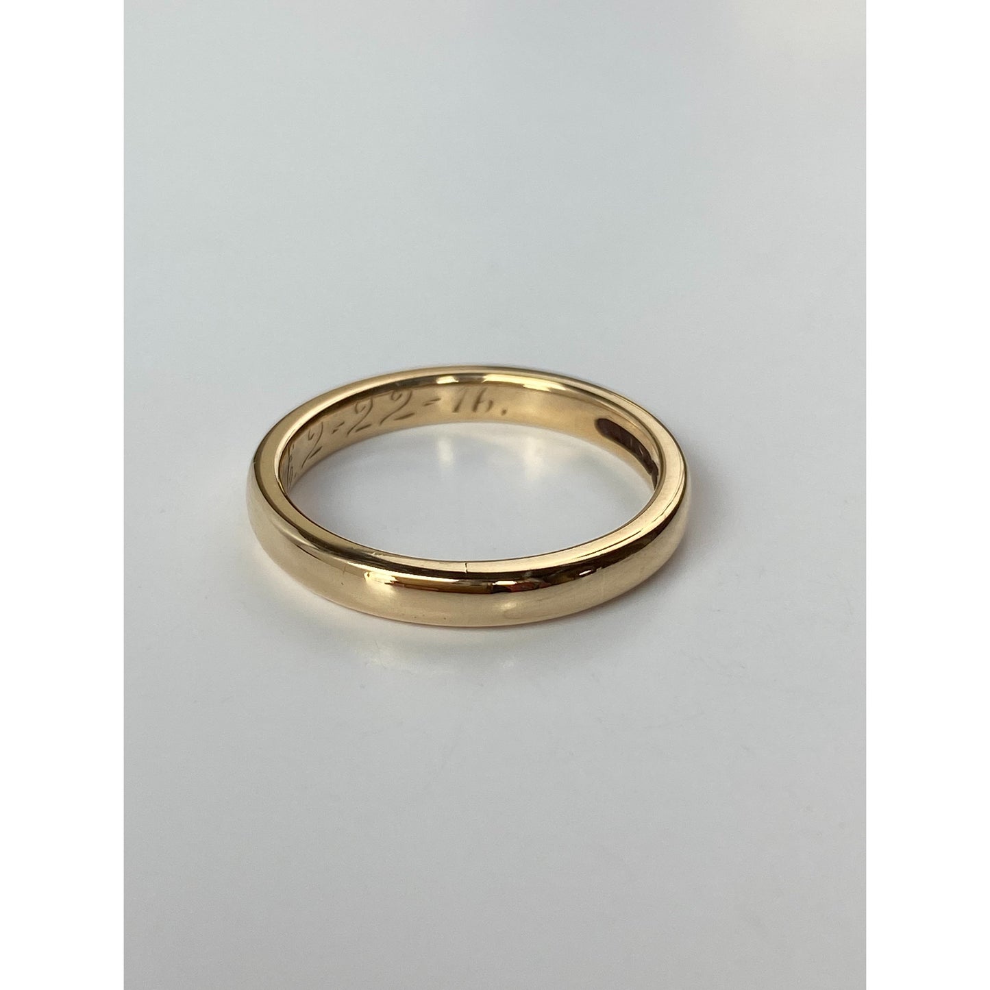 Vintage Solid 14k Yellow Gold Ring Band - Size 9.5