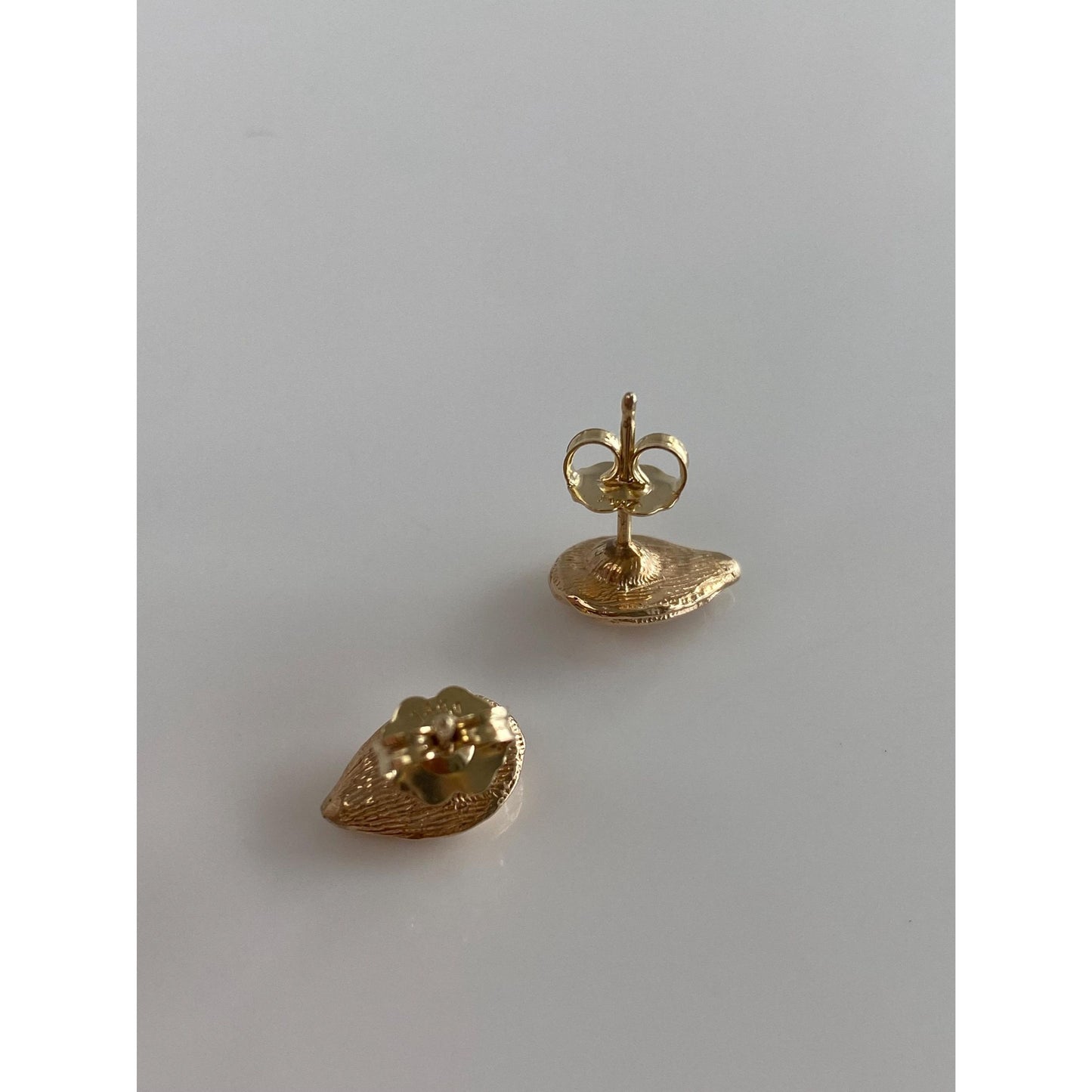 Solid 14k Yellow Gold Stud Earrings