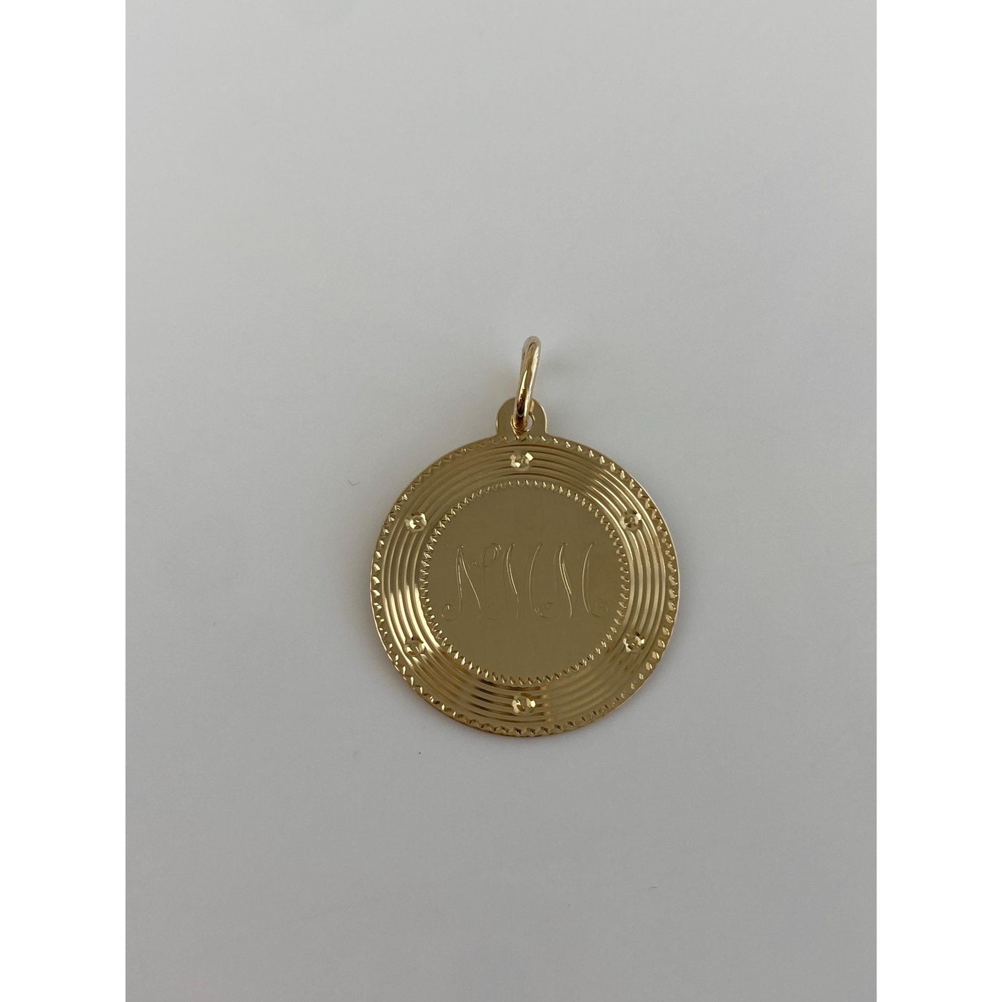 Solid 14k Yellow Gold NMM Charm