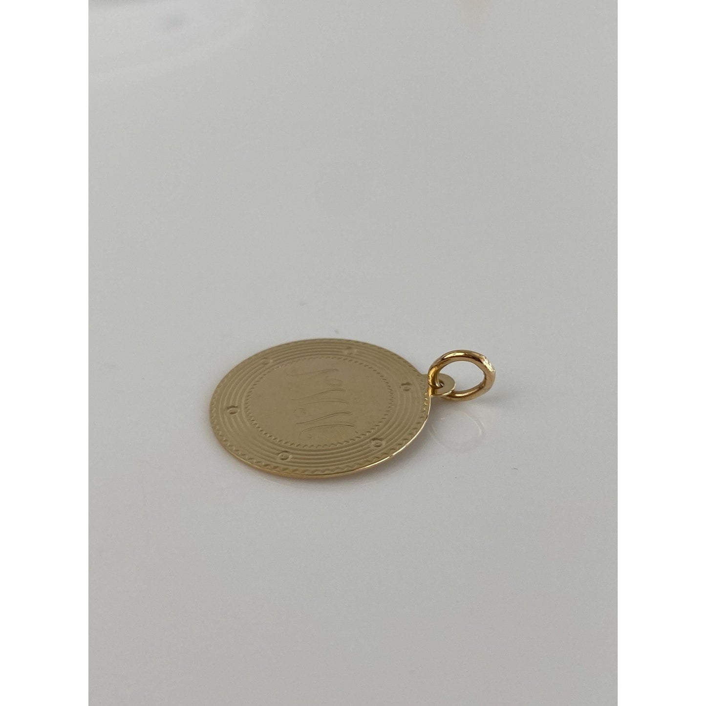 Solid 14k Yellow Gold NMM Charm