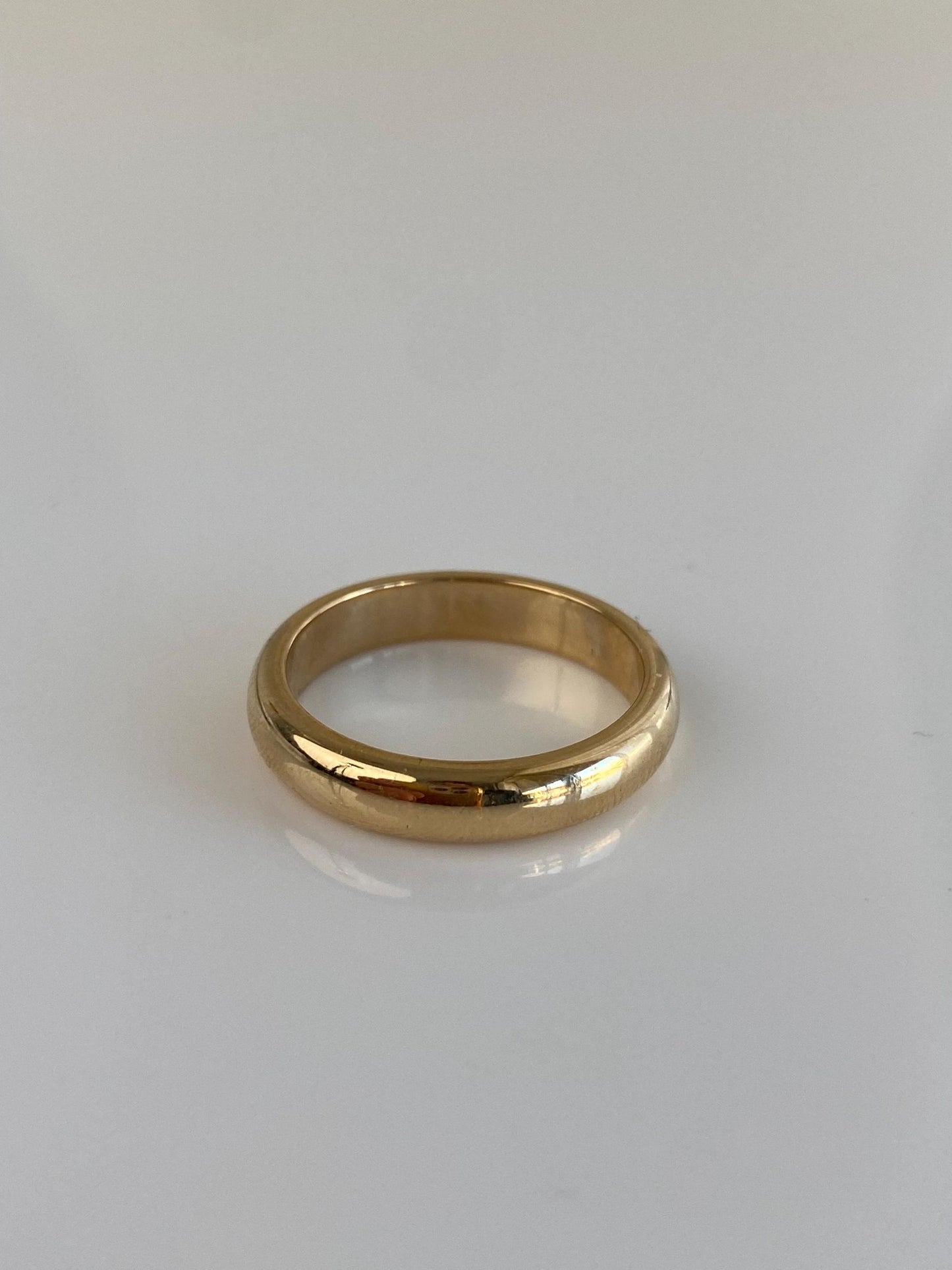 Vintage Solid 14k Yellow Gold Ring Band - Size 8