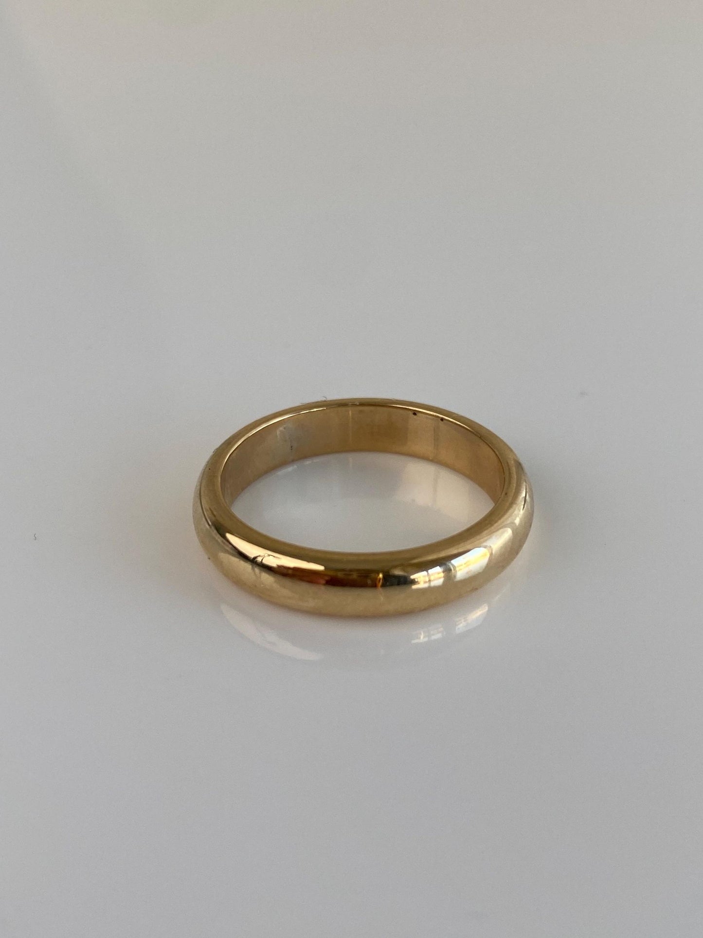 Vintage Solid 14k Yellow Gold Ring Band - Size 8