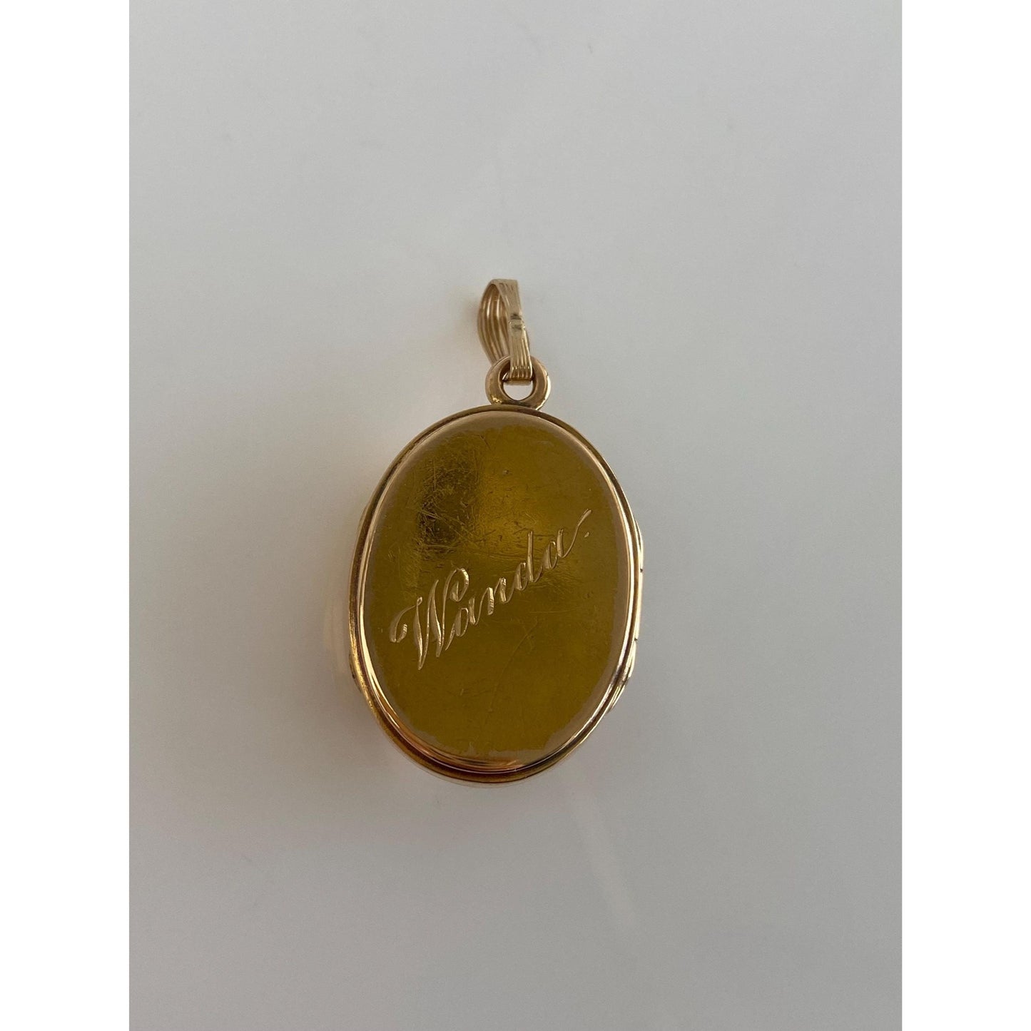 Vintage Solid 20k Yellow Gold Seed Pearls Enamel Locket Charm