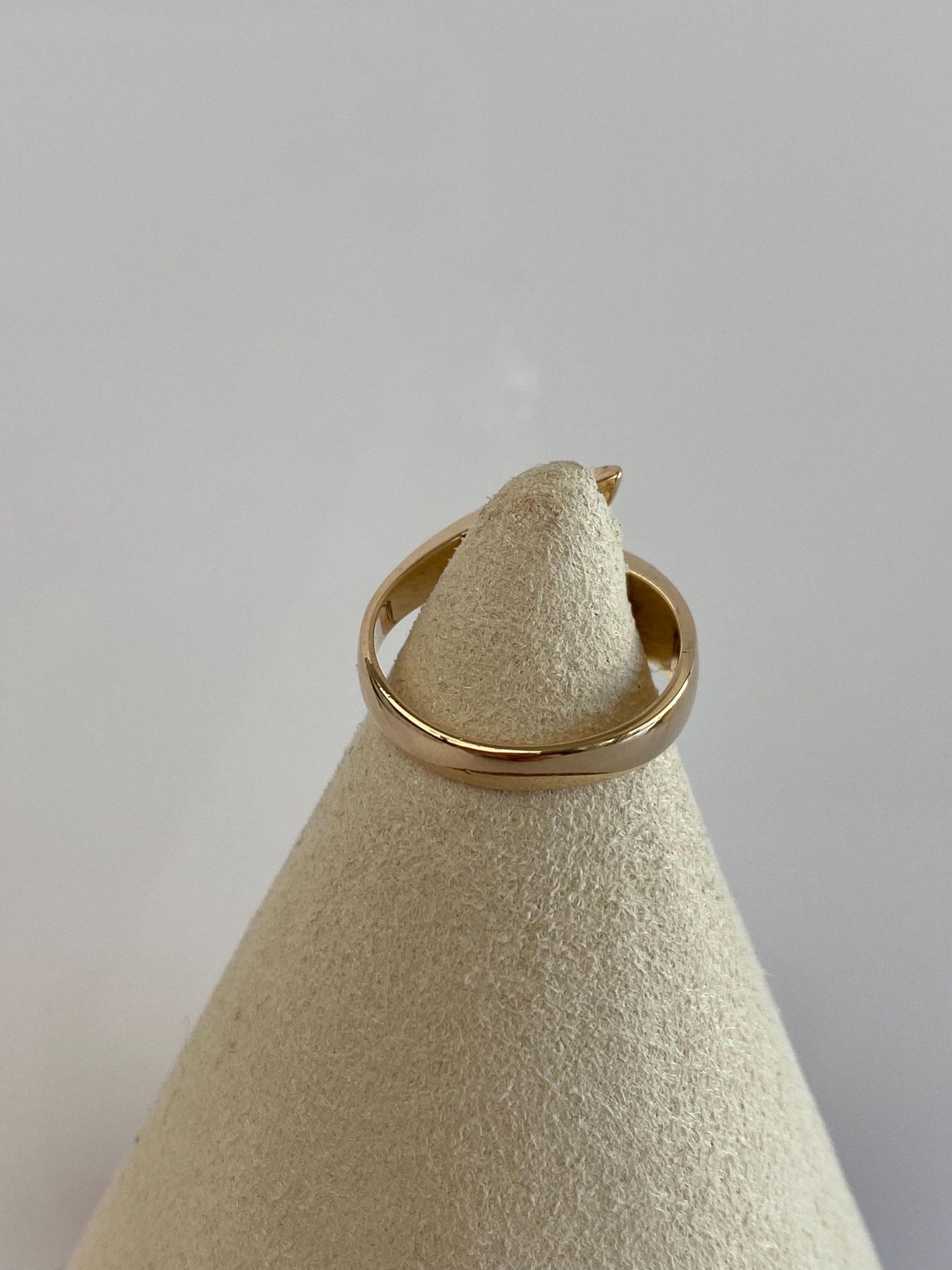 Vintage Solid 14k Yellow Gold Pearl Twist Ring - Size 5.25