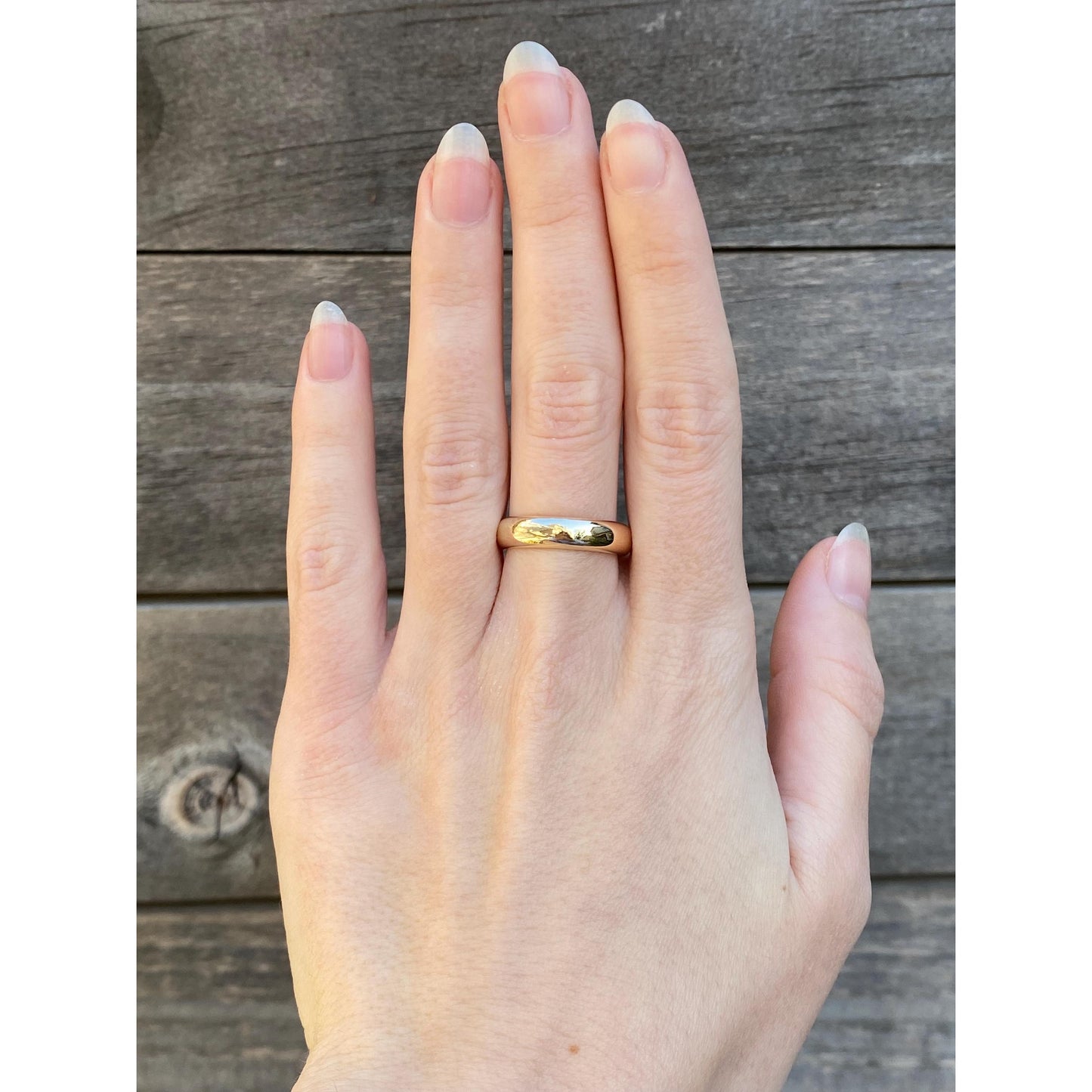 Vintage Solid 14k Yellow Gold Ring Band - Size 7.75