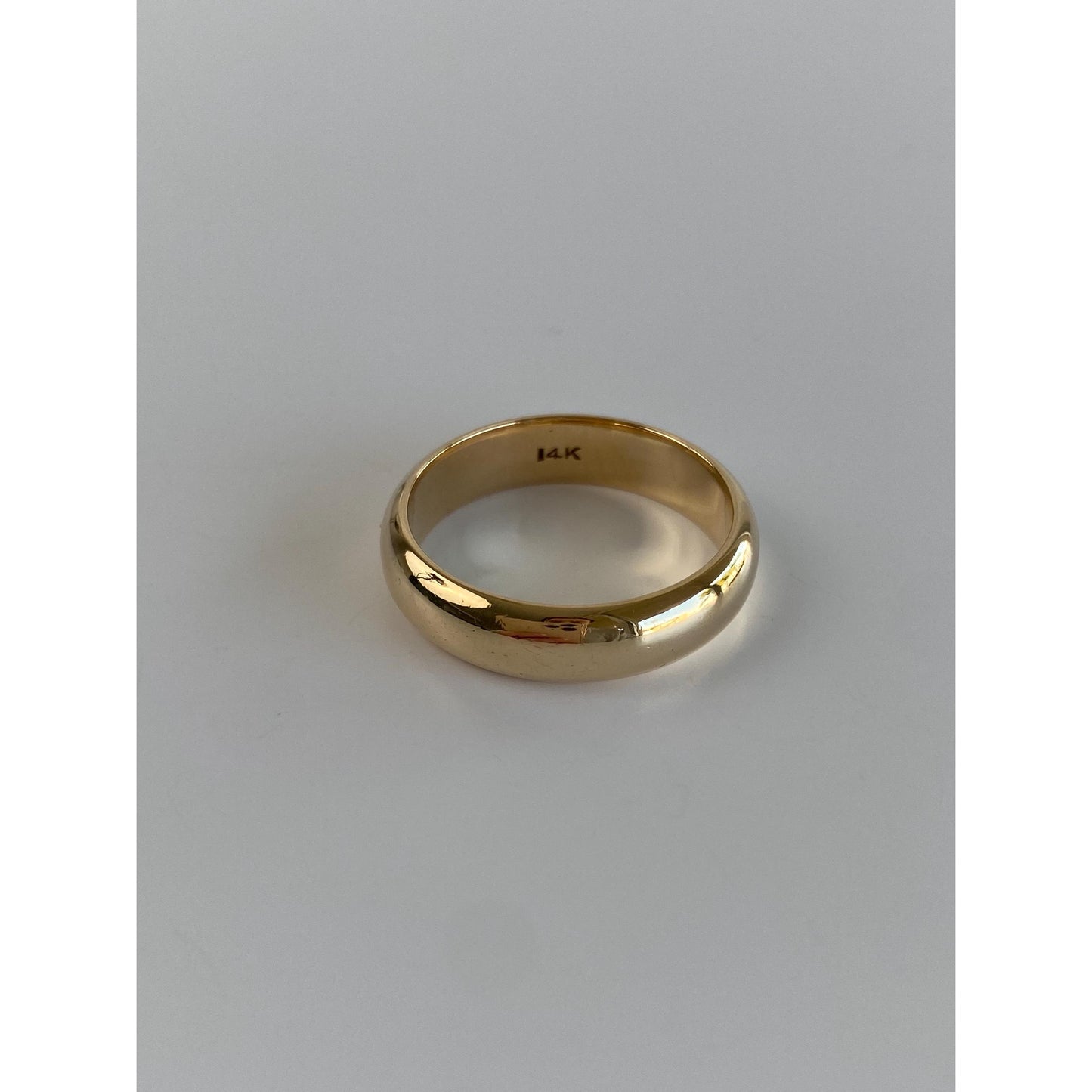 Vintage Solid 14k Yellow Gold Ring Band - Size 7.75