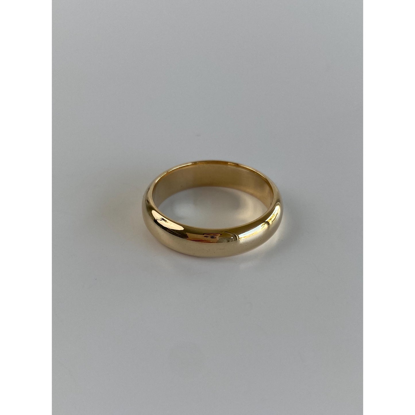Vintage Solid 14k Yellow Gold Ring Band - Size 7.75