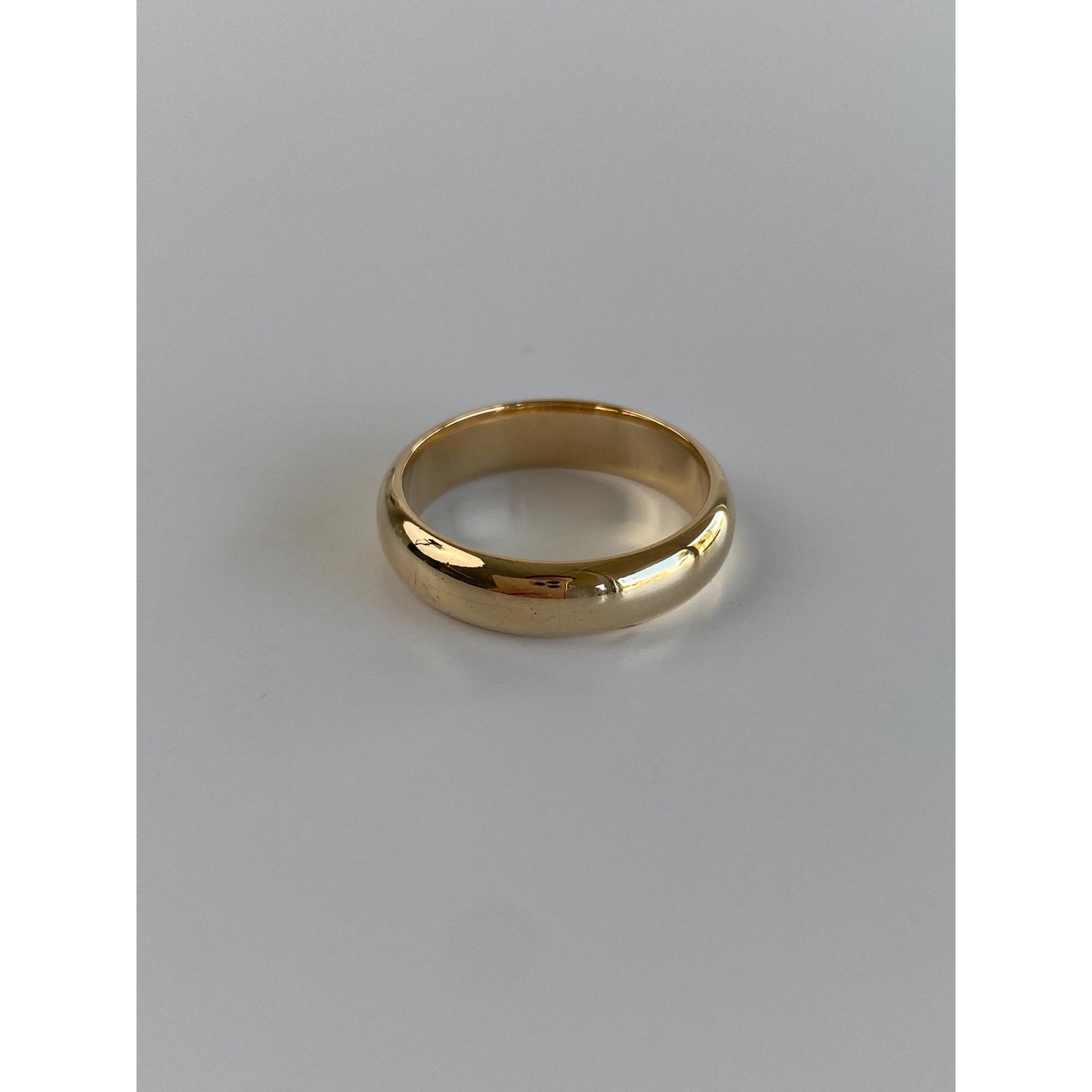 Vintage Solid 14k Yellow Gold Ring Band - Size 7.75