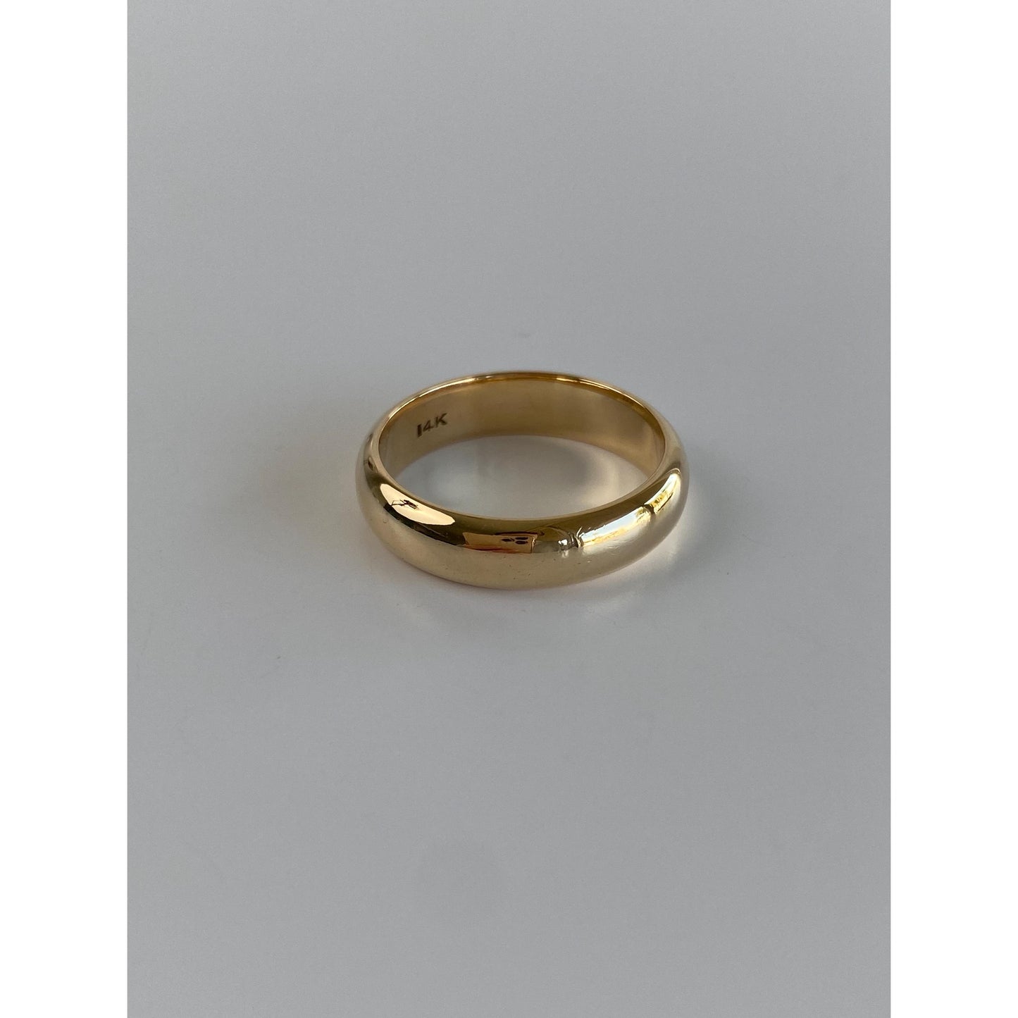 Vintage Solid 14k Yellow Gold Ring Band - Size 7.75