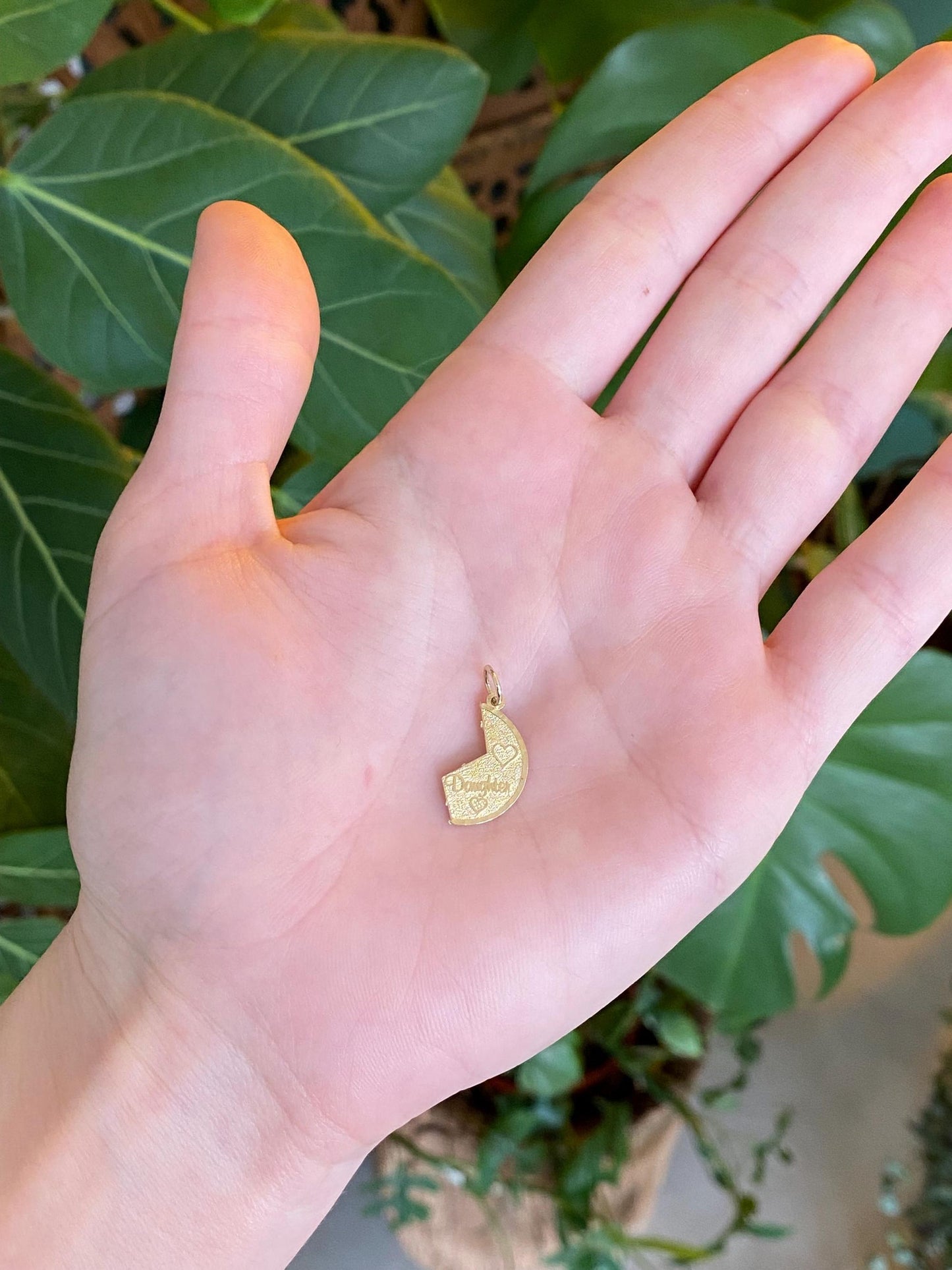 Vintage Solid 14k Yellow Gold Daughter Charm